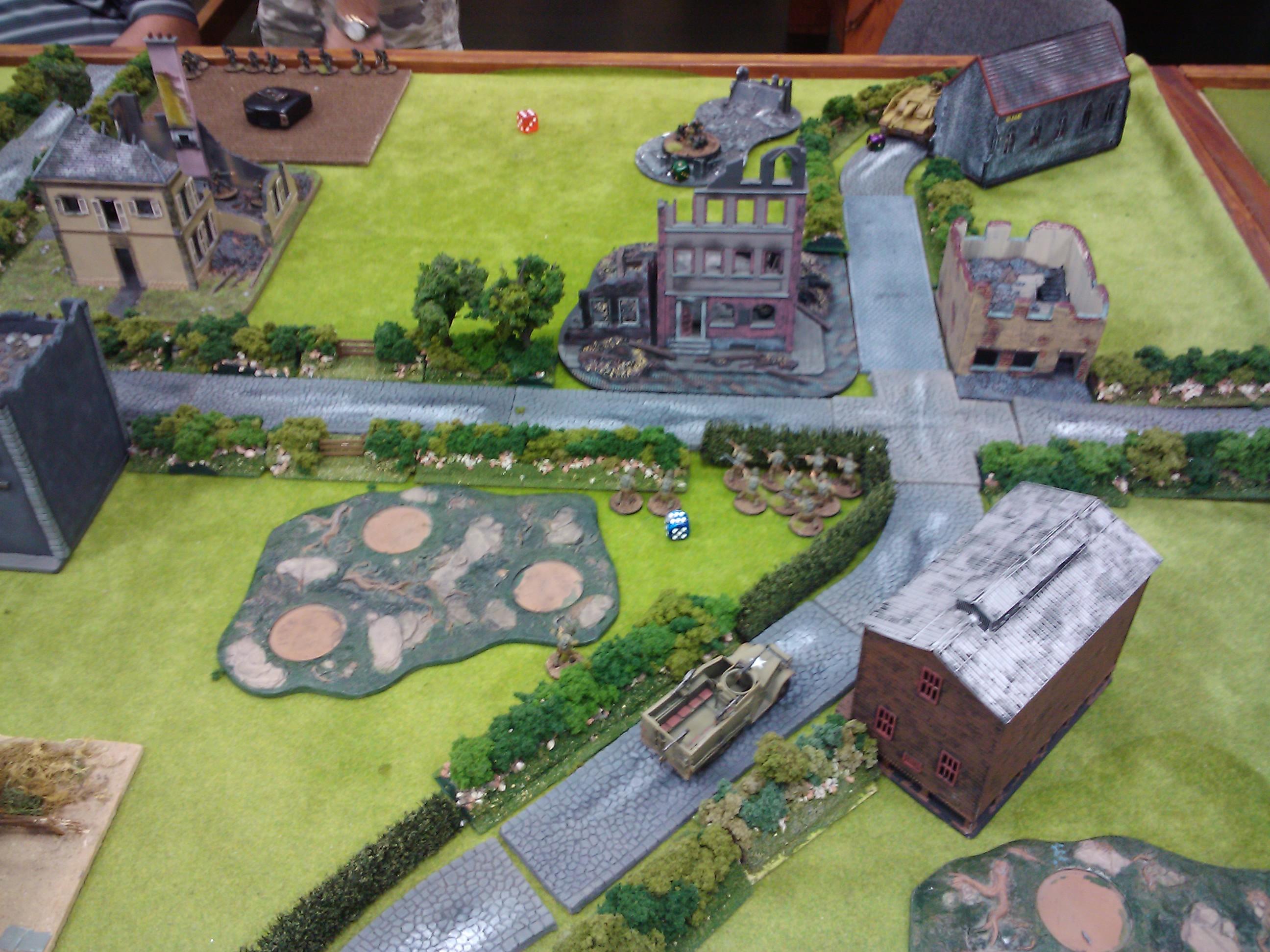 28mm, Army, Bolt Action, Demo, Game, Germans, Historical, Russians, Terrain, Us Army, Warlord Games, World War 2