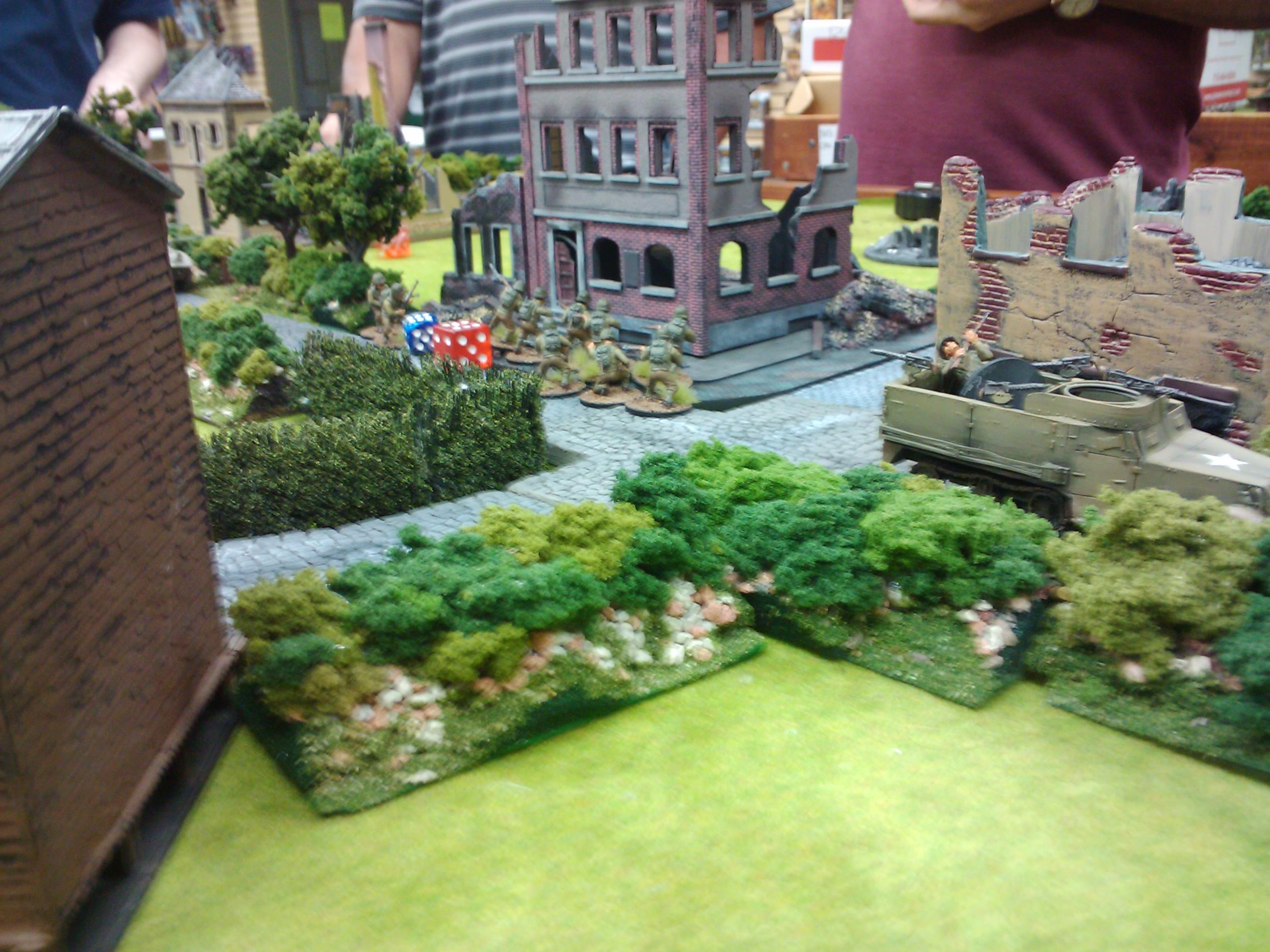 28mm, Army, Bolt Action, Demo, Game, Germans, Historical, Russians, Terrain, Us Army, Warlord Games, World War 2