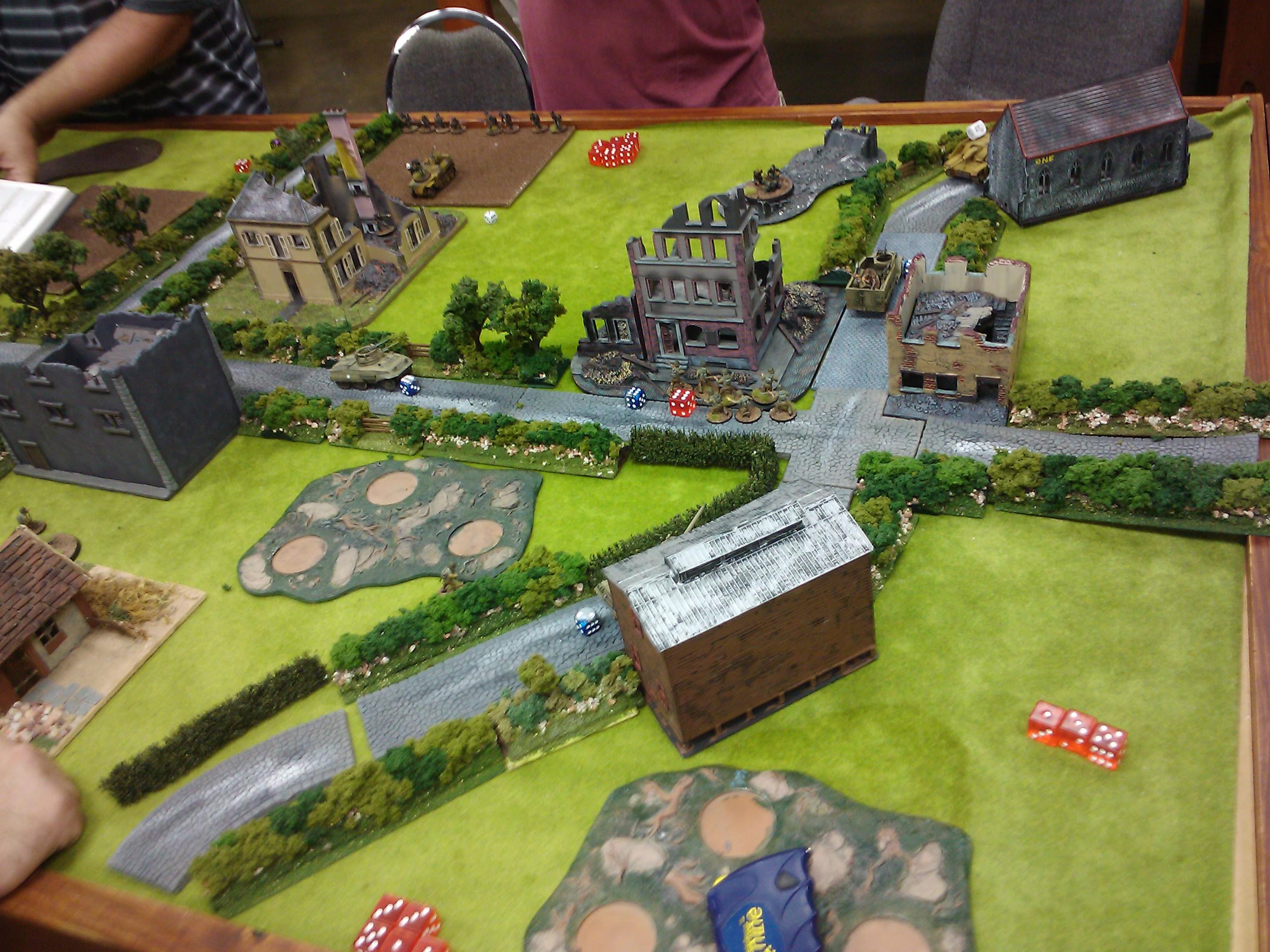 28mm, Army, Bolt Action, Demo, Game, Germans, Historical, Russians, Terrain, Us Army, Warlord Games, World War 2