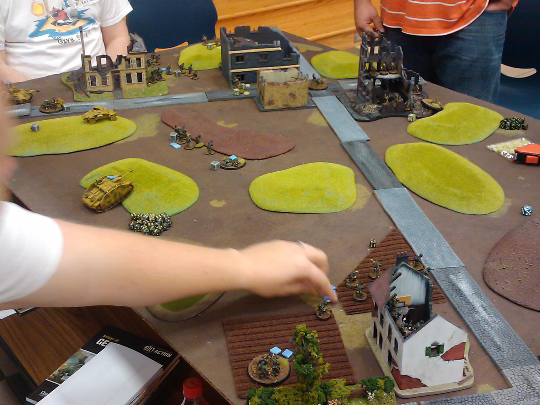28mm, Army, Bolt Action, Demo, Game, Germans, Historical, Russians, Terrain, Us Army, Warlord Games, World War 2