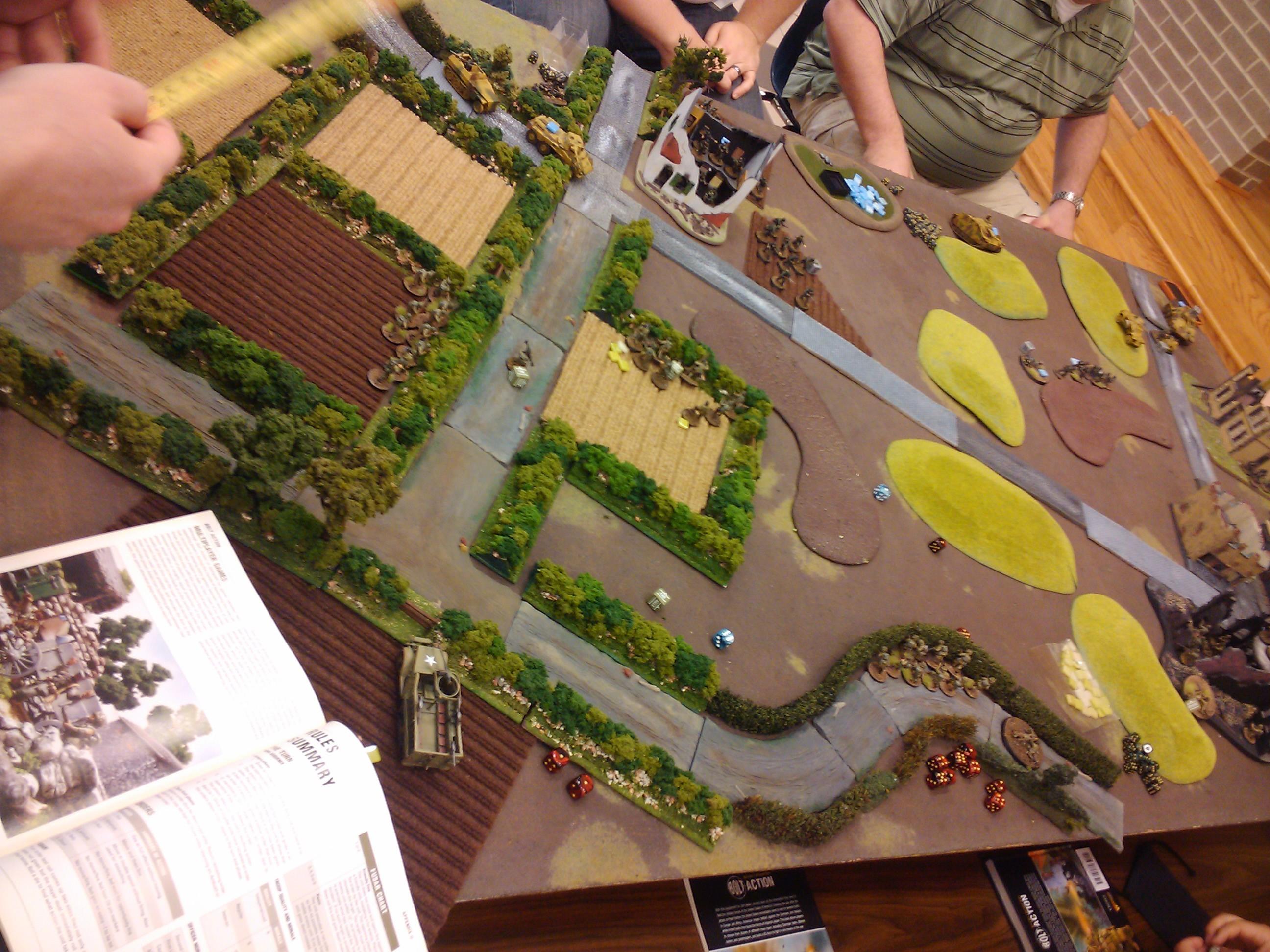 28mm, Army, Bolt Action, Demo, Game, Germans, Historical, Russians, Terrain, Us Army, Warlord Games, World War 2