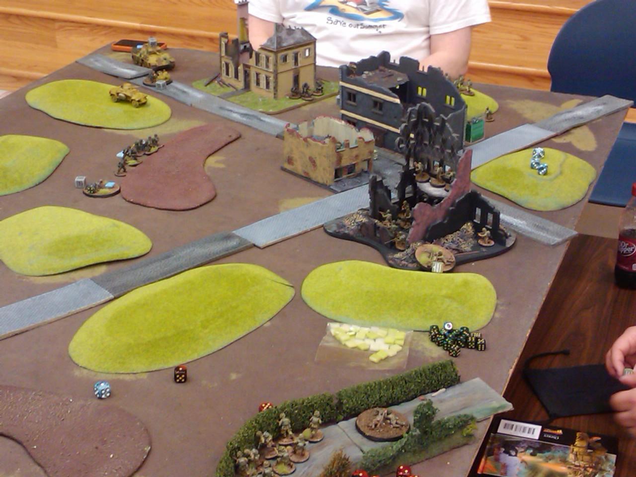28mm, Army, Bolt Action, Demo, Game, Germans, Historical, Russians, Terrain, Us Army, Warlord Games, World War 2