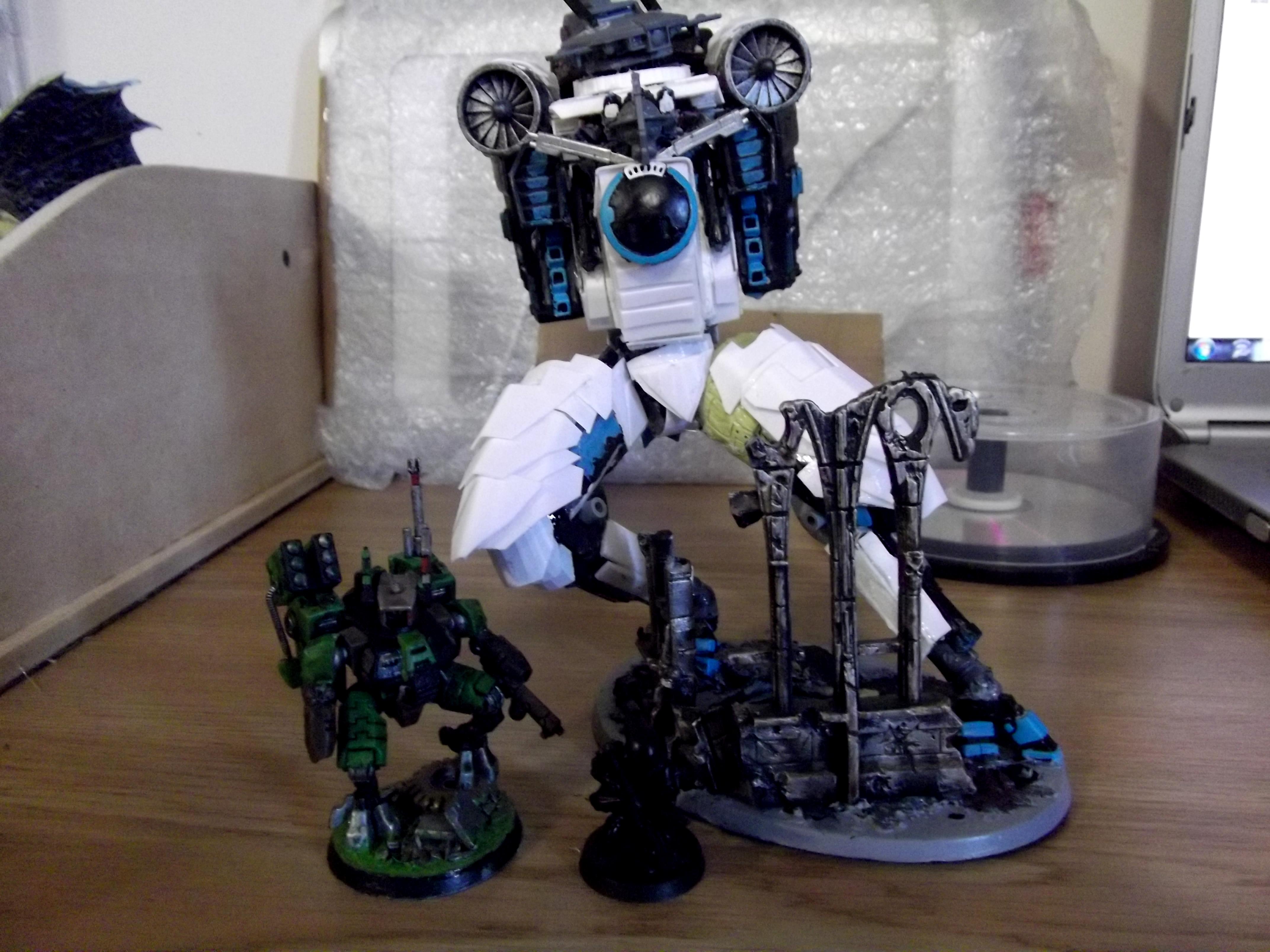 40k Scratchbuild, Conversion, Energy, Riptide, Shield, Tau