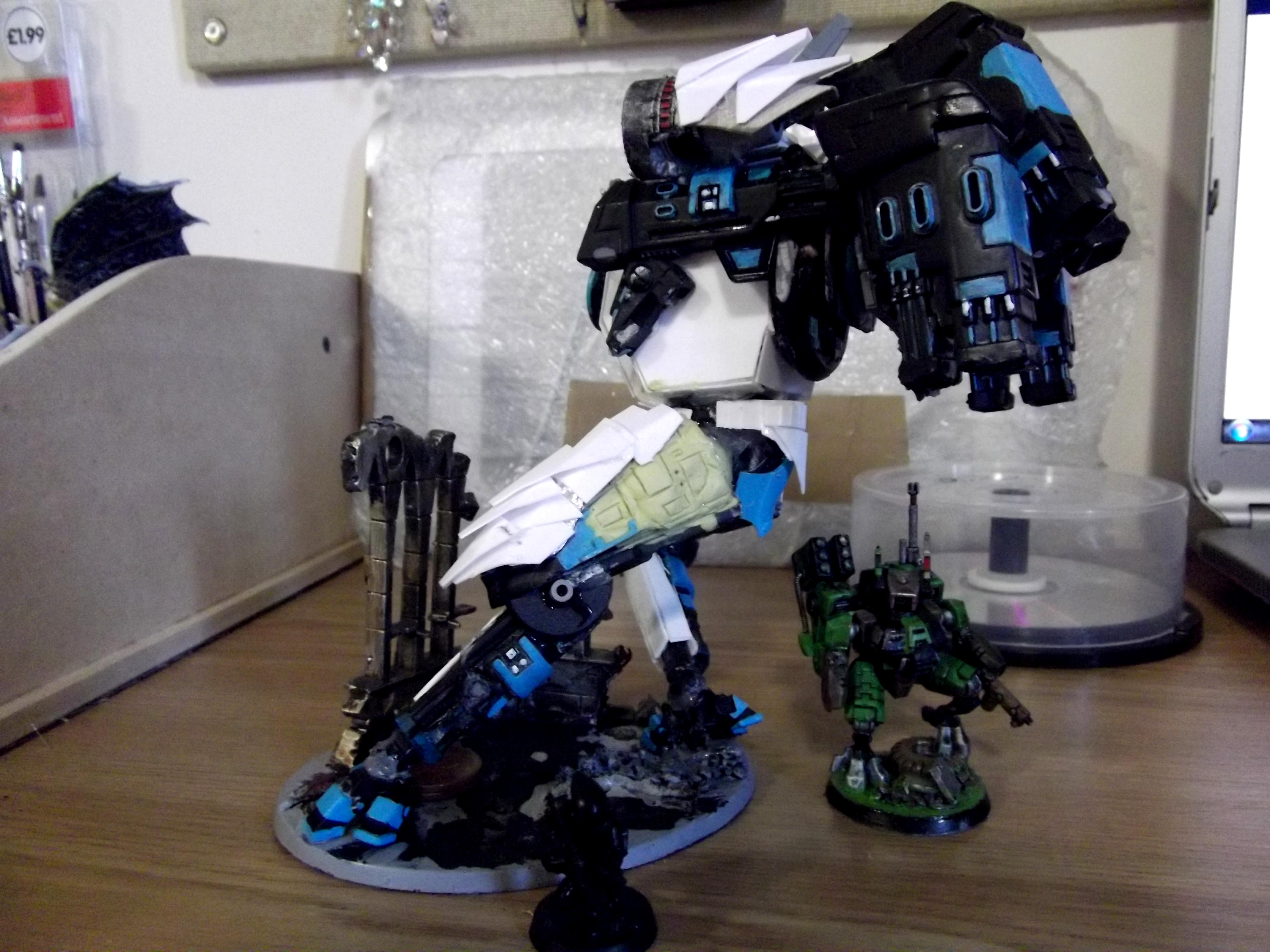 40k Scratchbuild, Conversion, Energy, Riptide, Shield, Tau