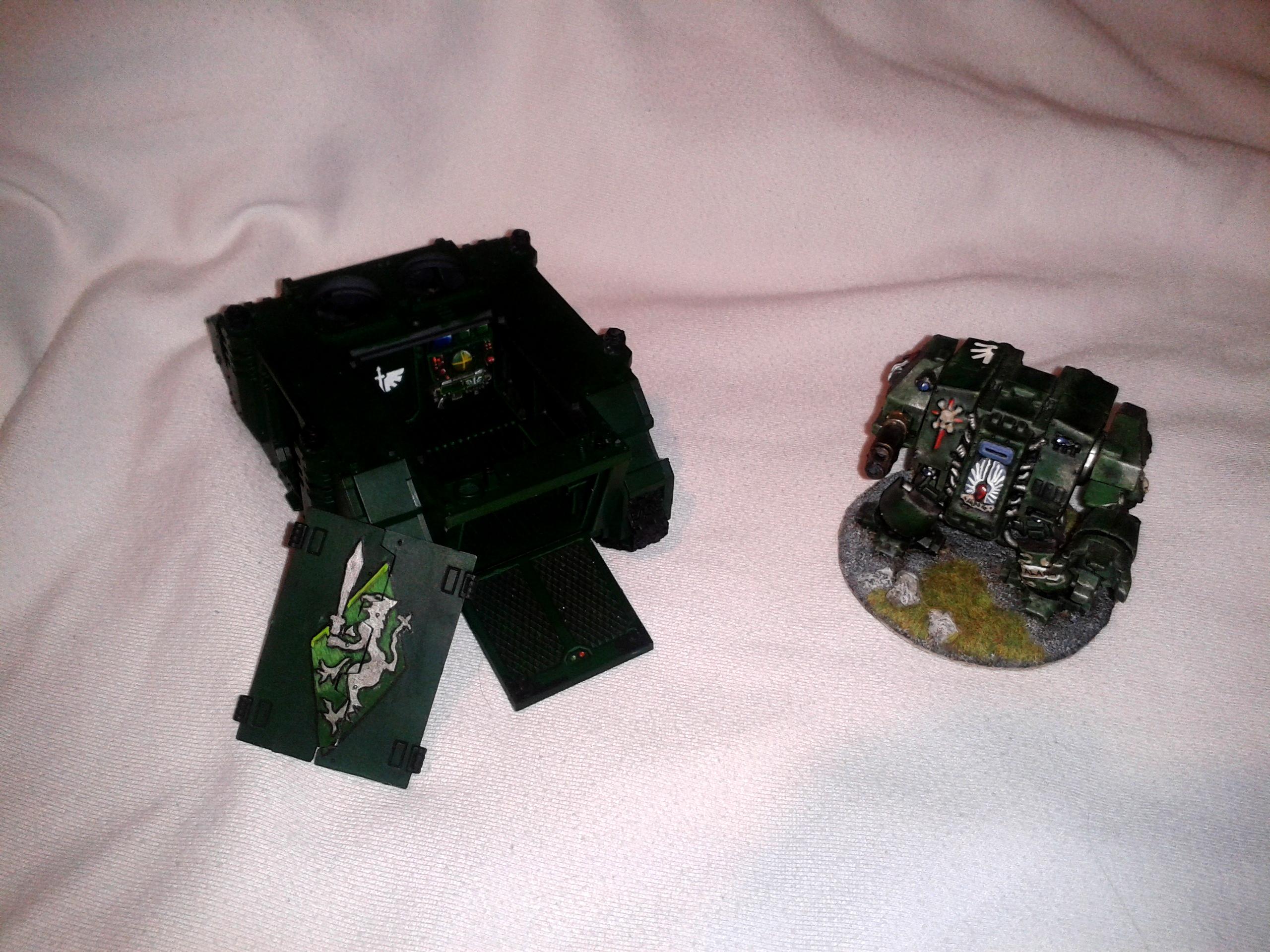Dreadnought, Rhino, Space Marines
