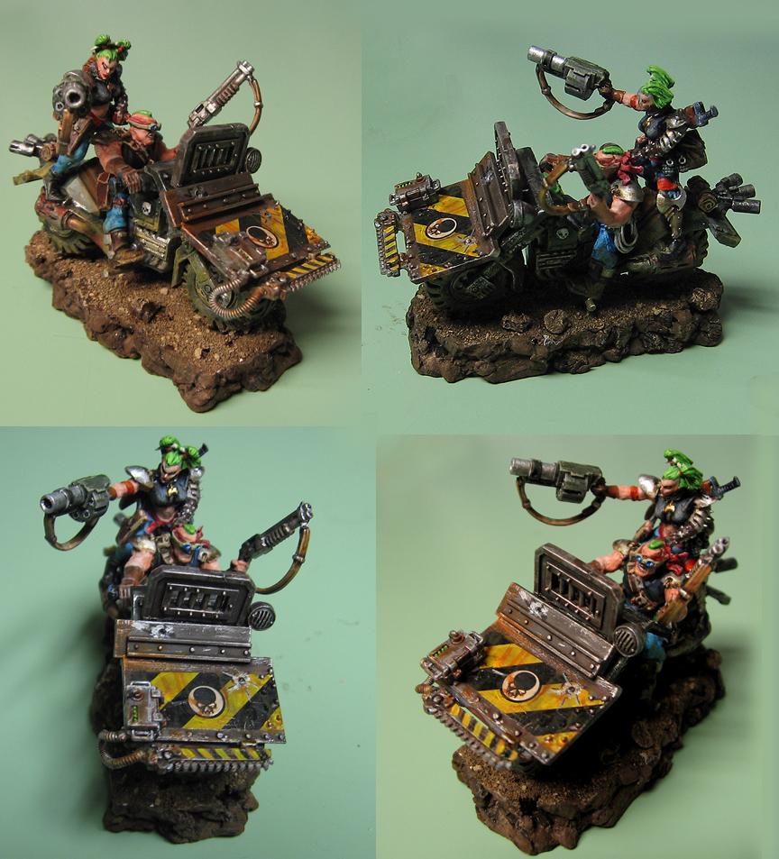 Bike, Gang, Necromunda, Urban
