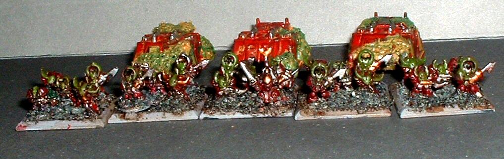 6mm, Chaos, Epic, Blood Axes of Nurgle