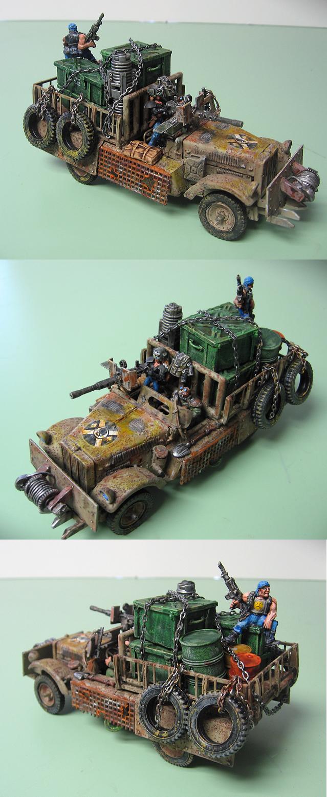 Caravan, Civilian, Jeep, Necromunda, Truck