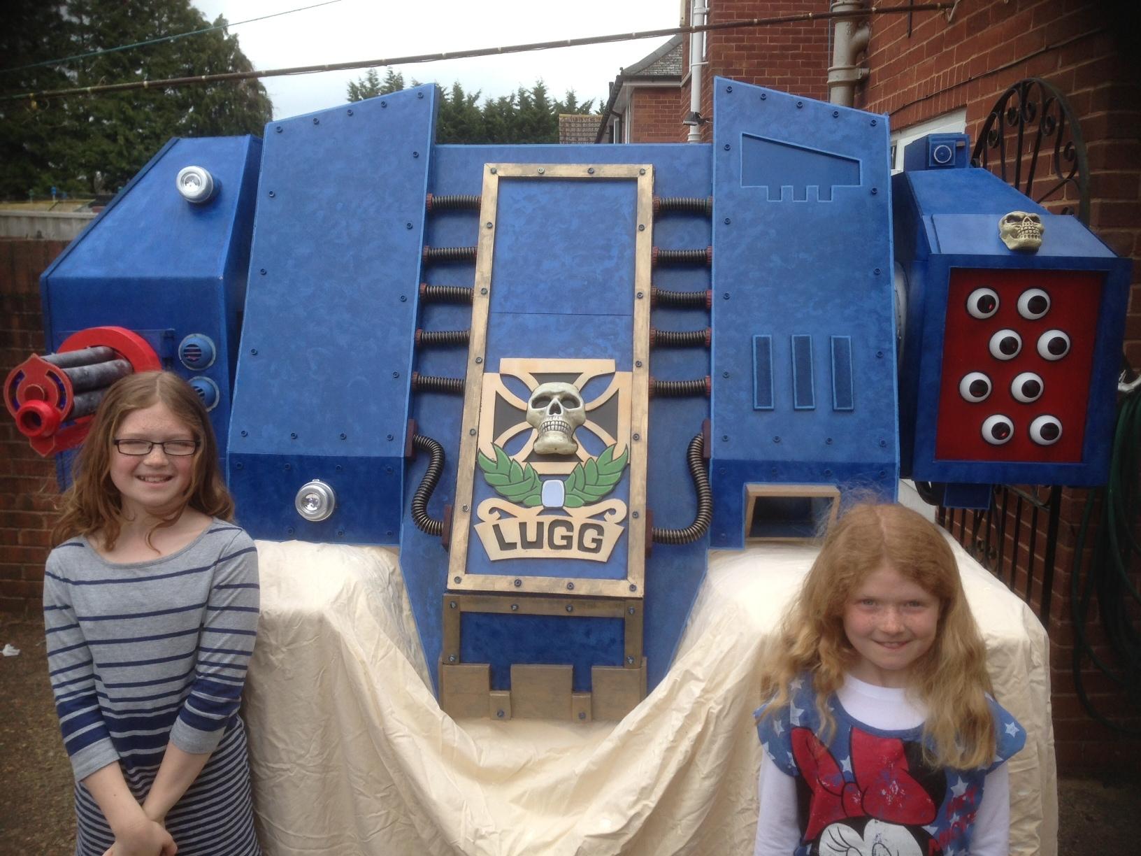 Two of the space marine scouts, now you can see the scale