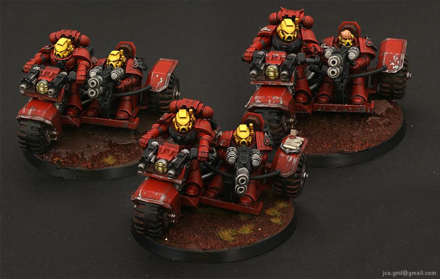 Attack Bike, Blood Angels, Ca, J, Red, Yellow Bike