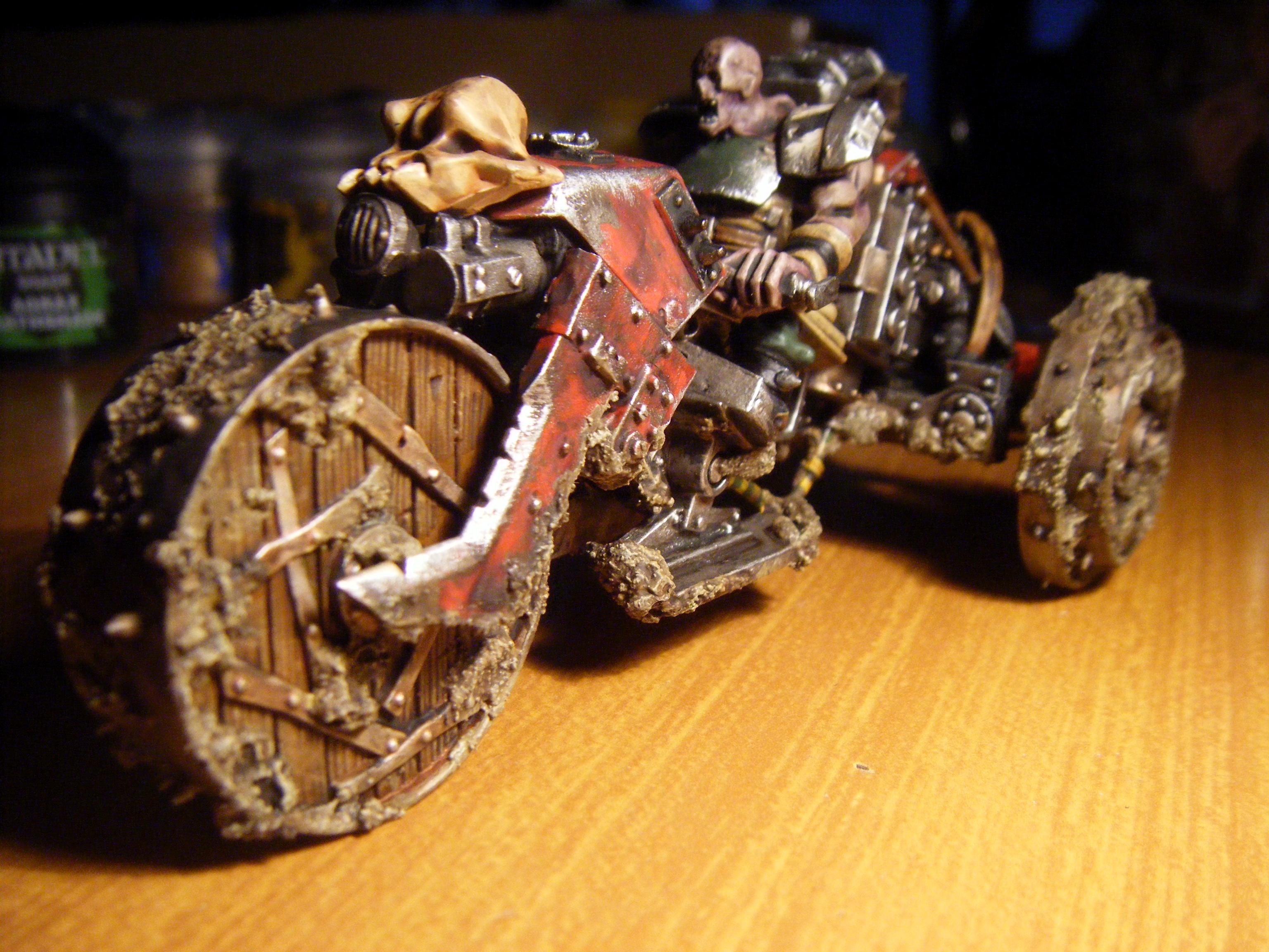 Motorcycle, Steampunk, Wood, Zombie