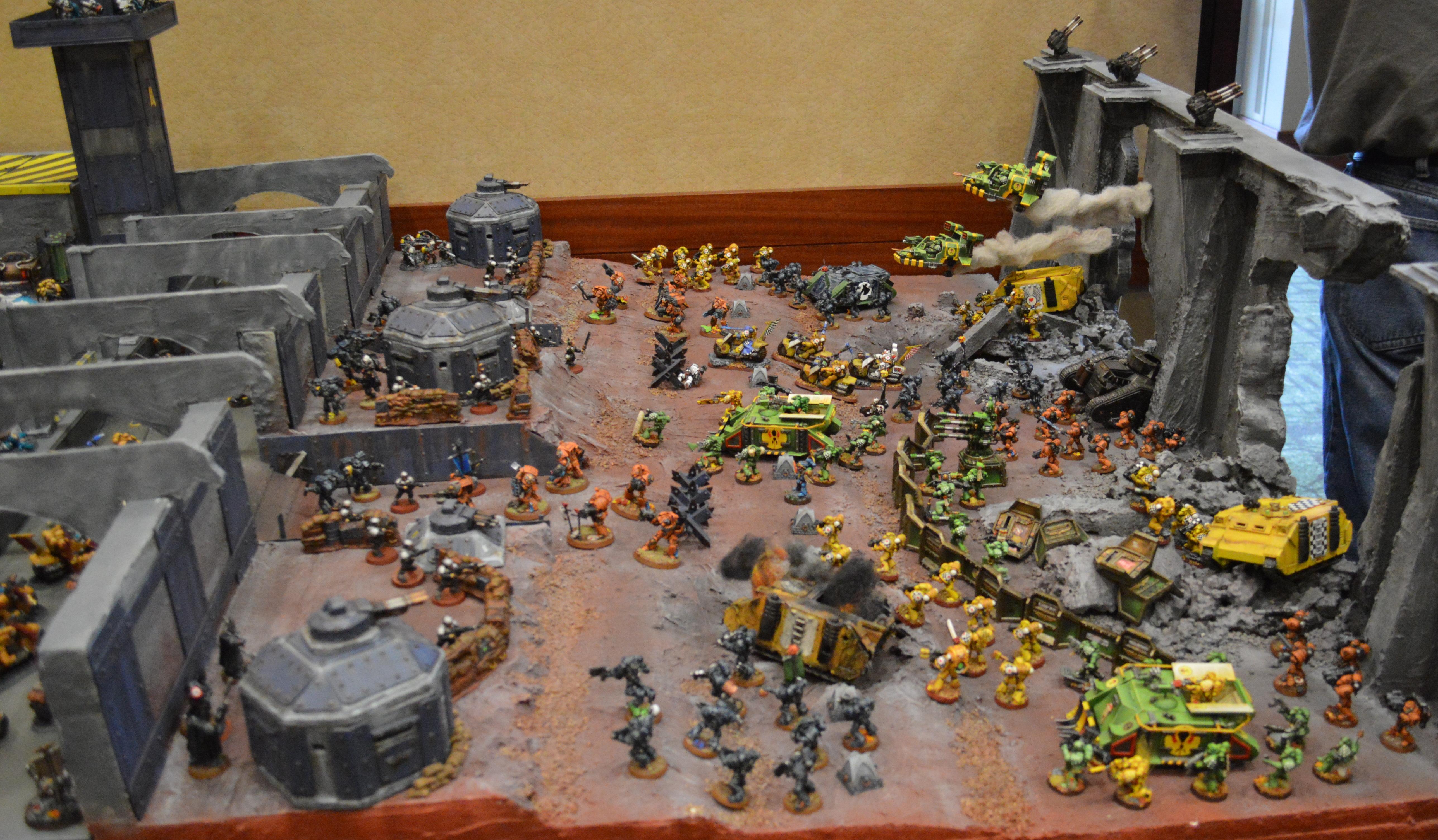 Adepticon, Adepticon 2013, Badab War, Bunkers, Display Board, Executioners, Lamenters, Mantis Warriors, Ruins, Space Marines, Tiger Claws, Warhammer 40,000