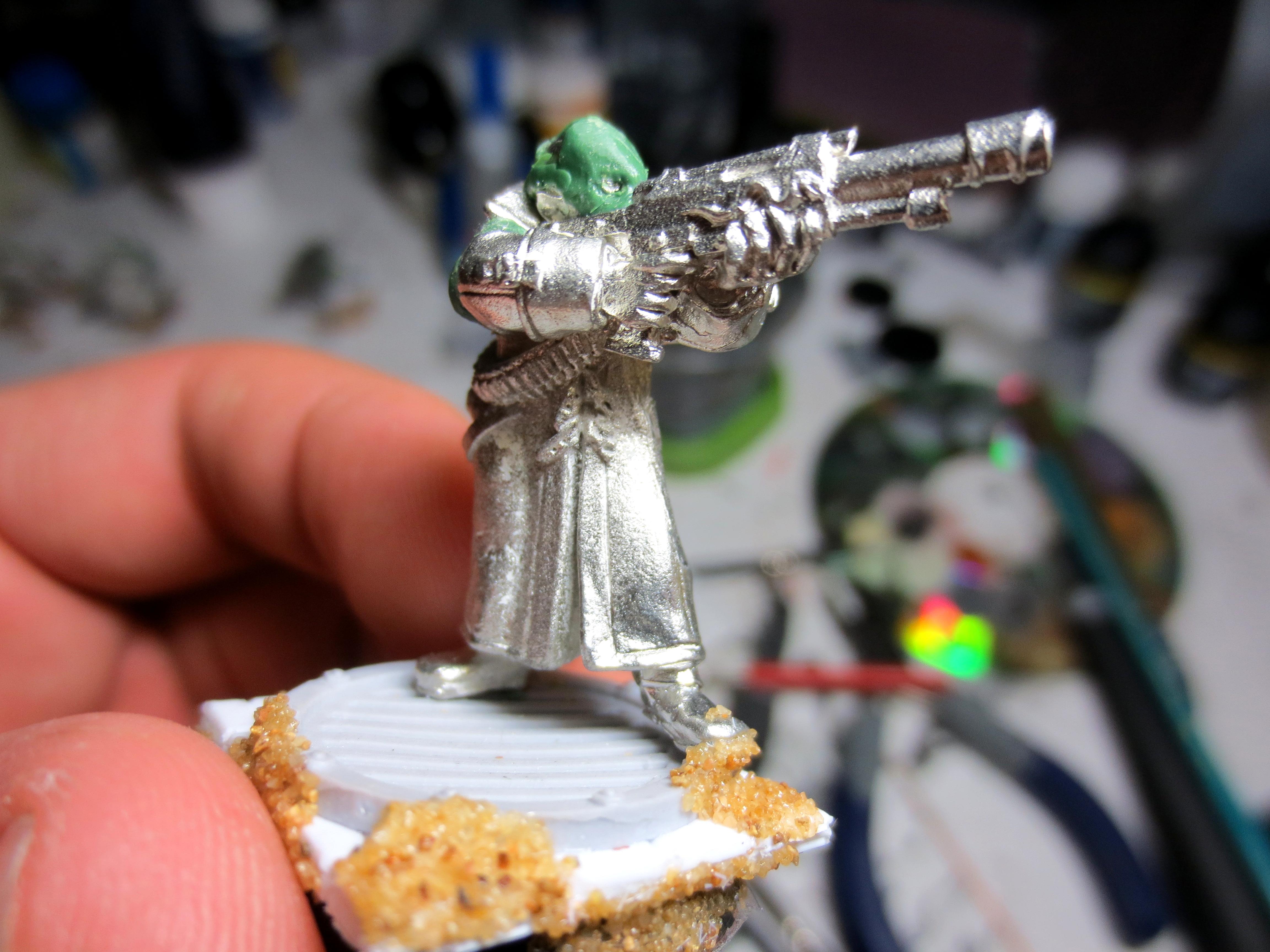 Conversion, Ganger, Heresy, Inquisimunda, Inquisition, Lasgun, Necromunda, Warhammer 40,000, Work In Progress
