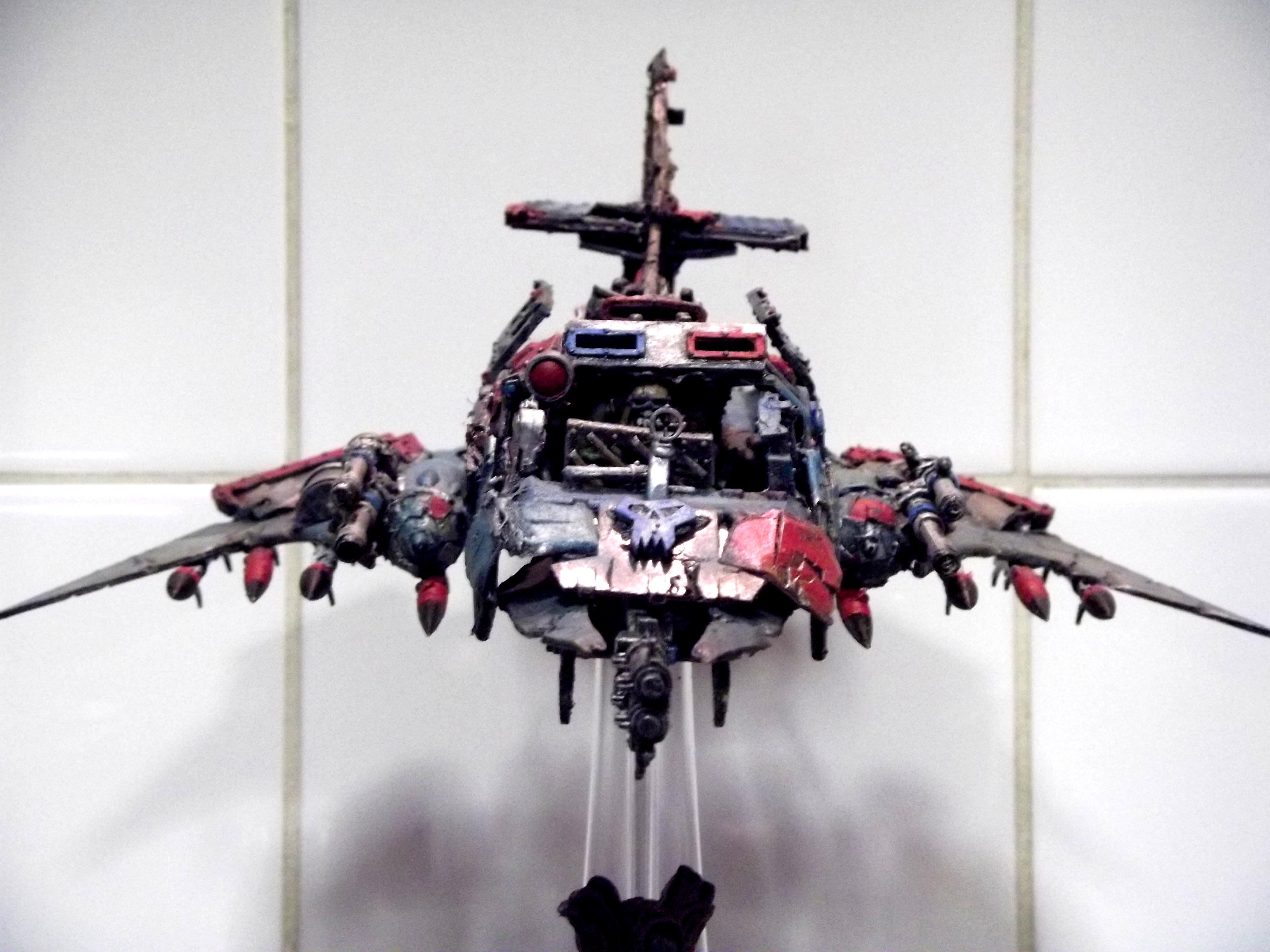 Conversion, Dakkjet, Dark Eldar, Jetfighter, Looted, Orks, Razorwing, Scratch Build