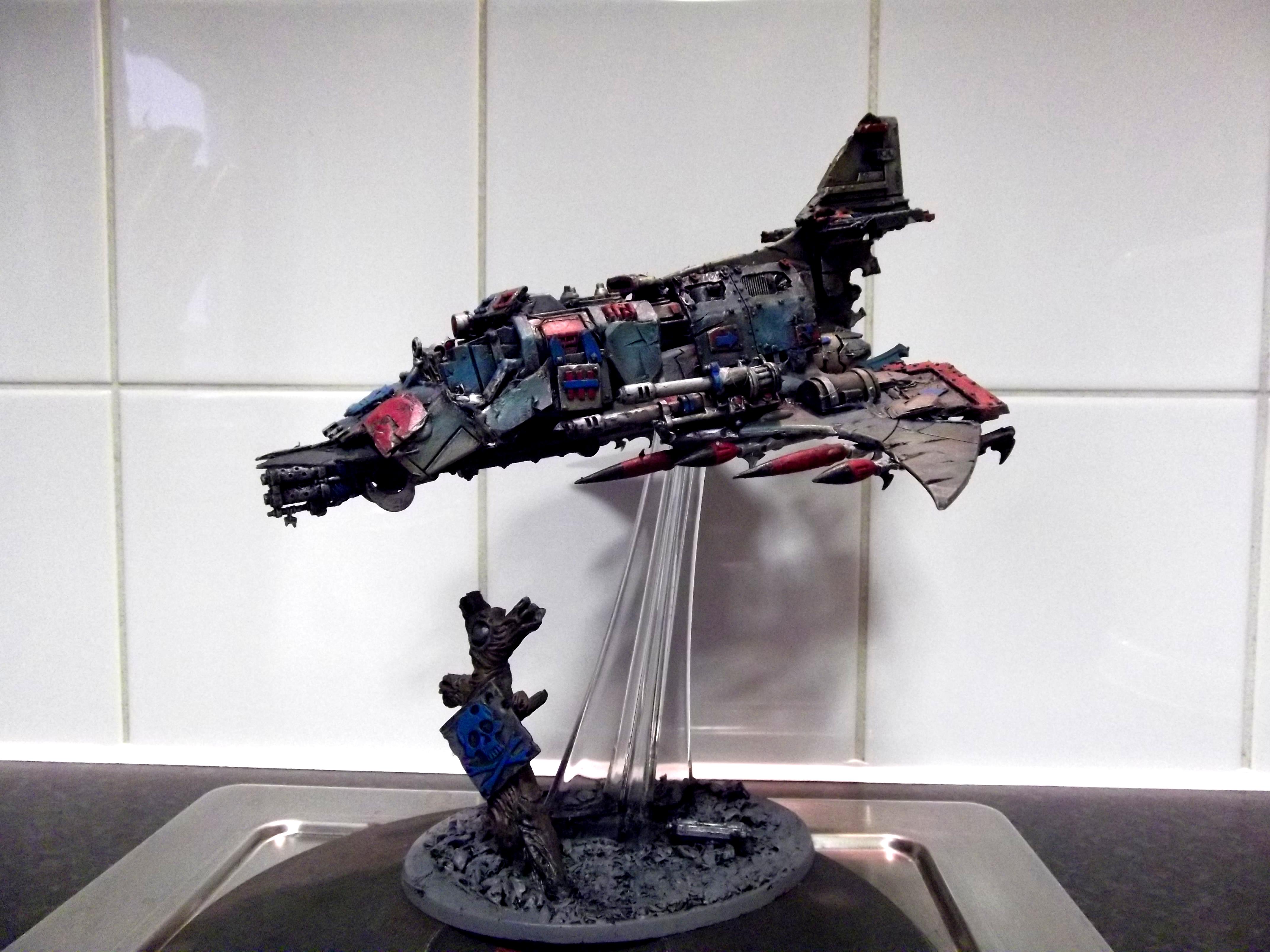 Conversion, Dakkjet, Dark Eldar, Jetfighter, Looted, Orks, Razorwing, Scratch Build