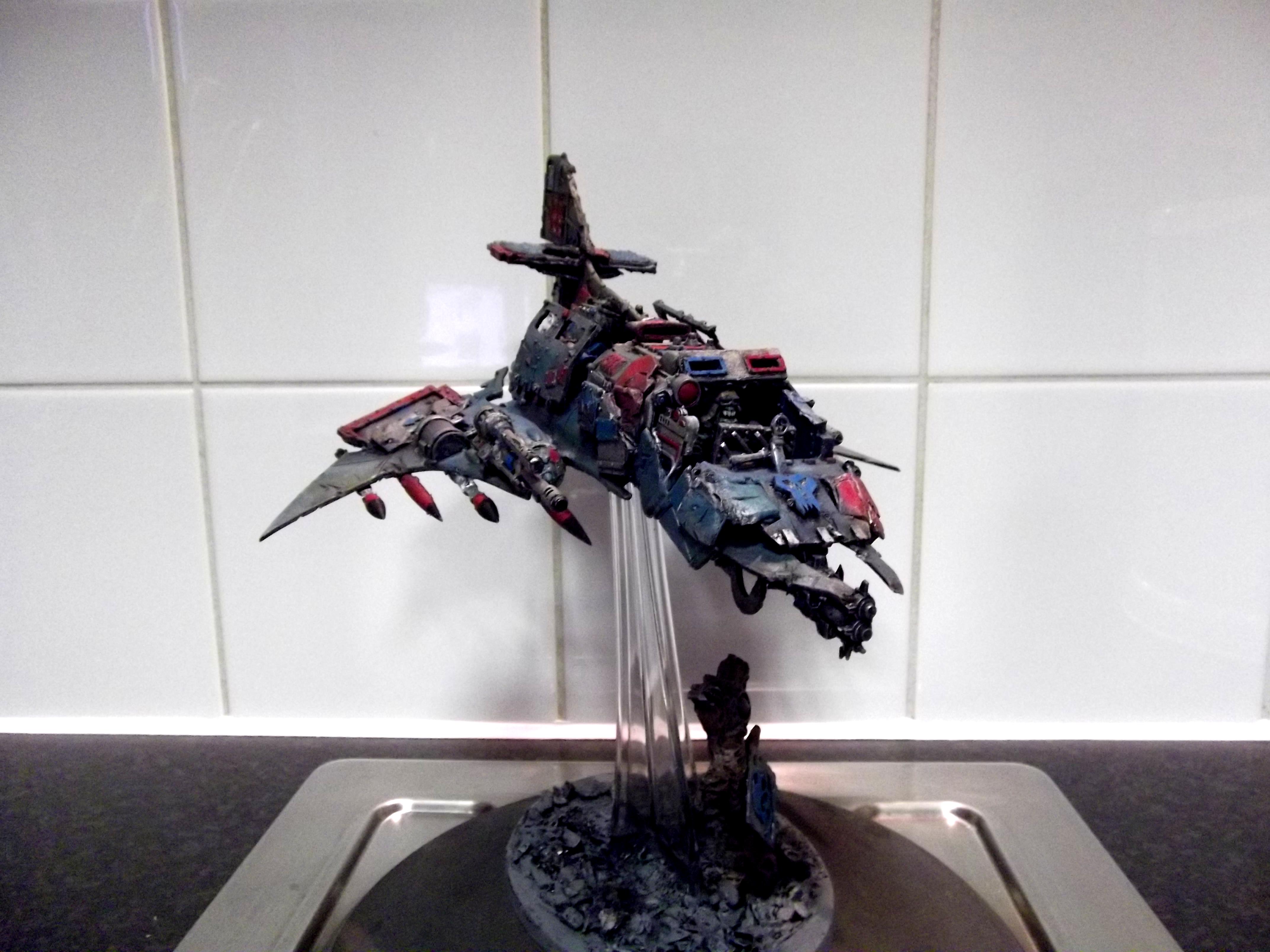 Conversion, Dakkjet, Dark Eldar, Jetfighter, Looted, Orks, Razorwing, Scratch Build