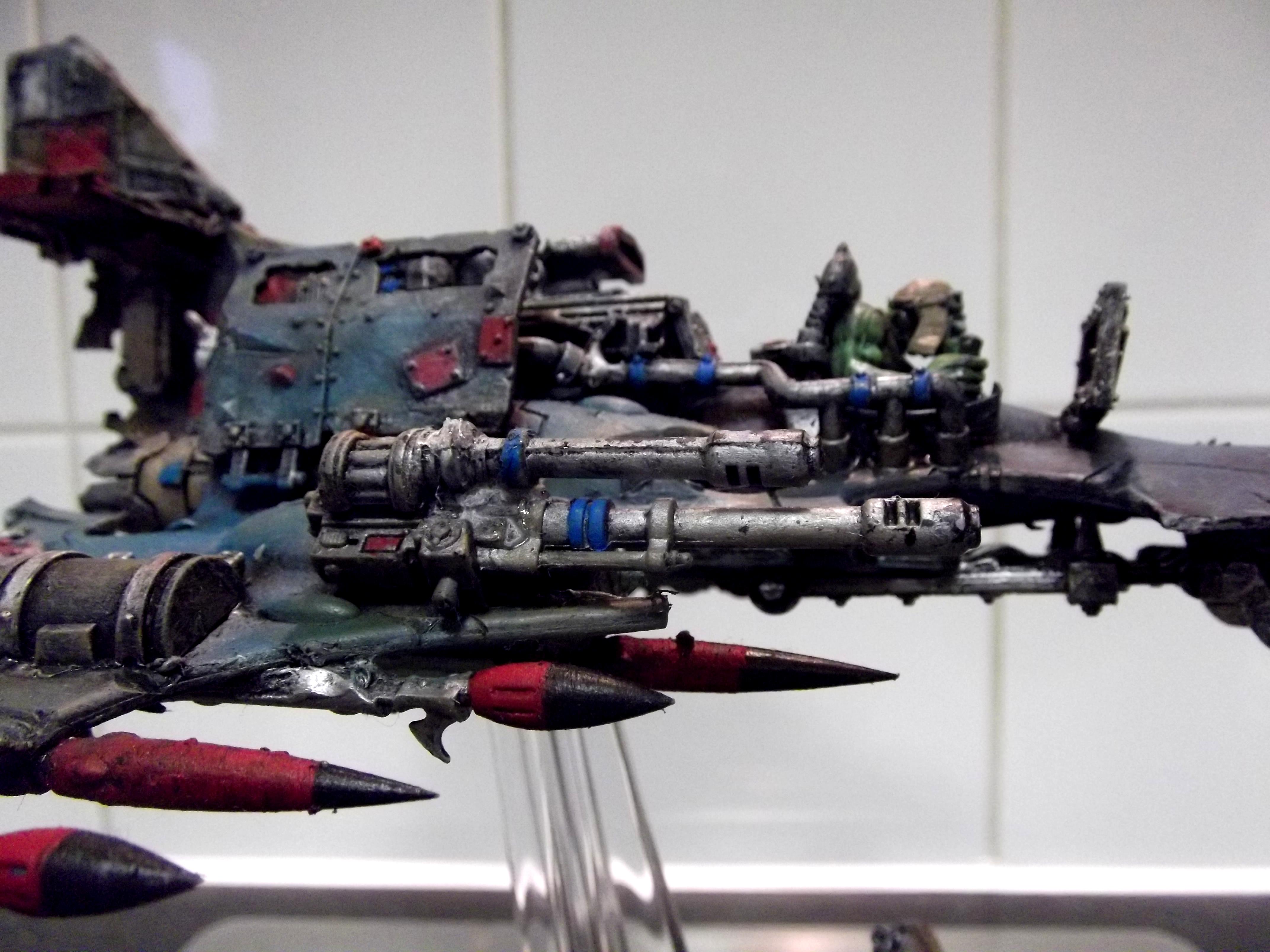 Conversion, Dakkajet, Dark Eldar, Jetfighter, Looted, Orks, Razorwing, Scratch Build
