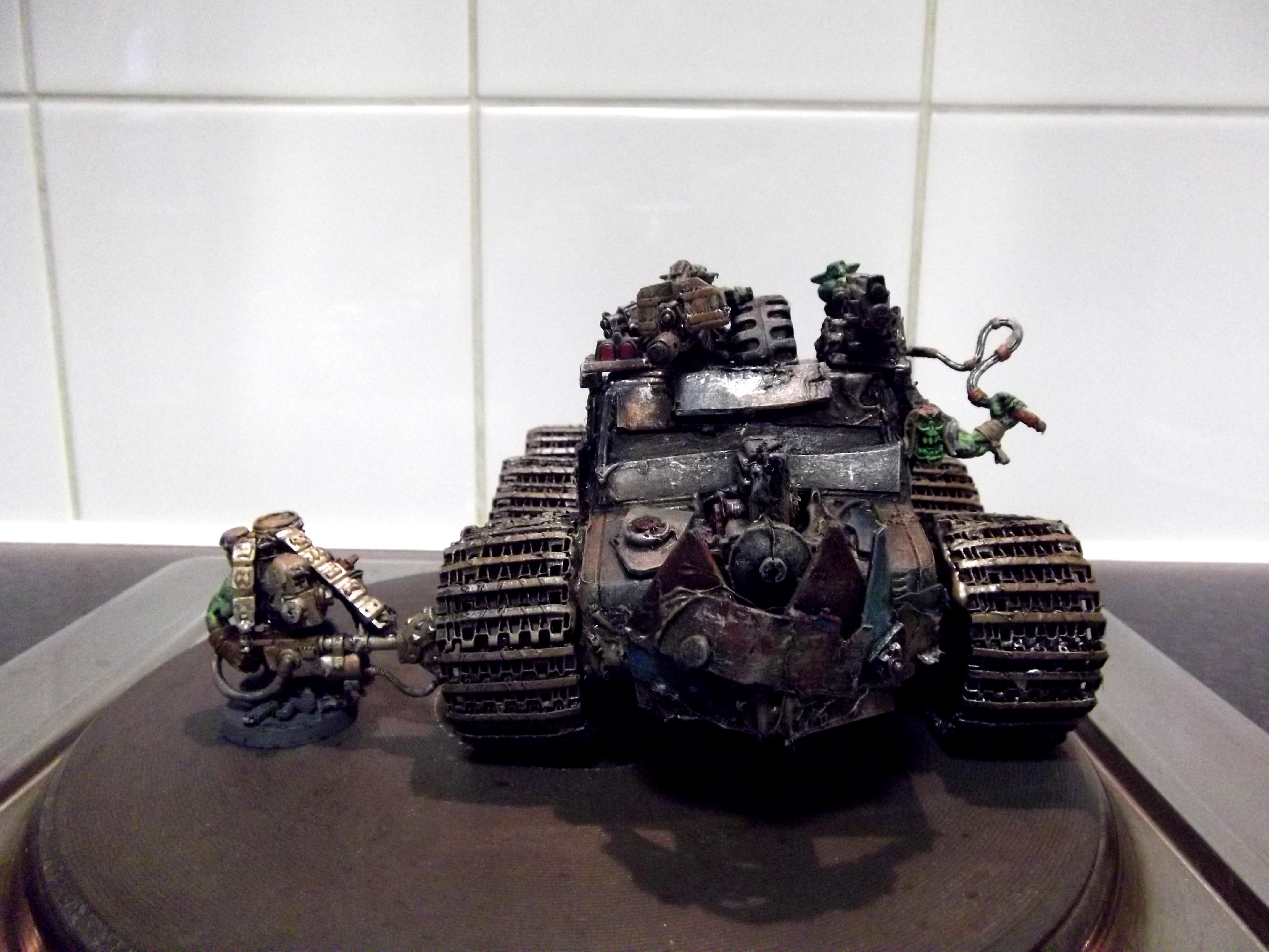 Battlewagon, Big Trakk, Conversion, Looted, Orks, Scratch Build, Wagon