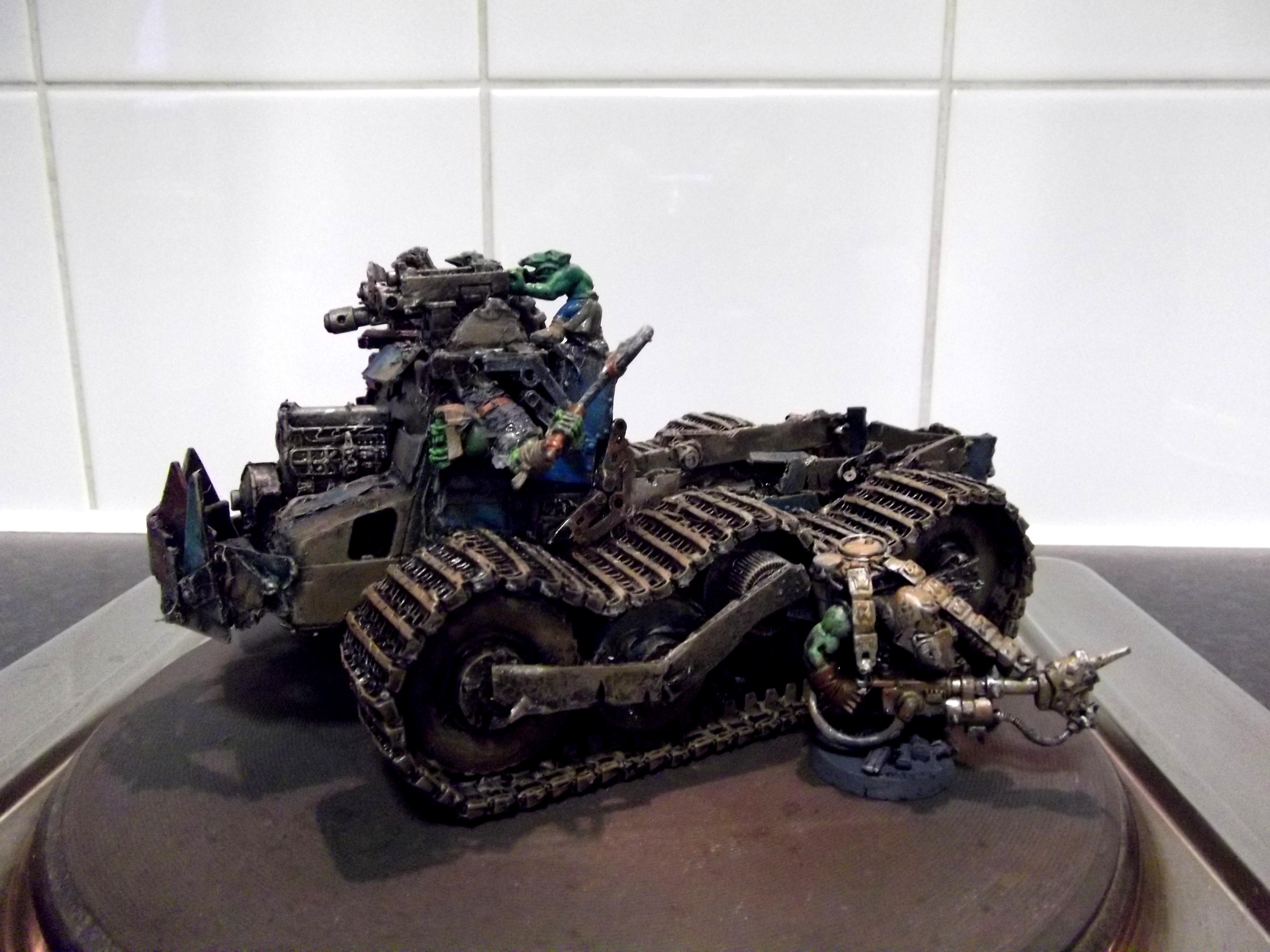 Battlewagon, Big Trakk, Conversion, Looted, Orks, Scratch Build, Wagon