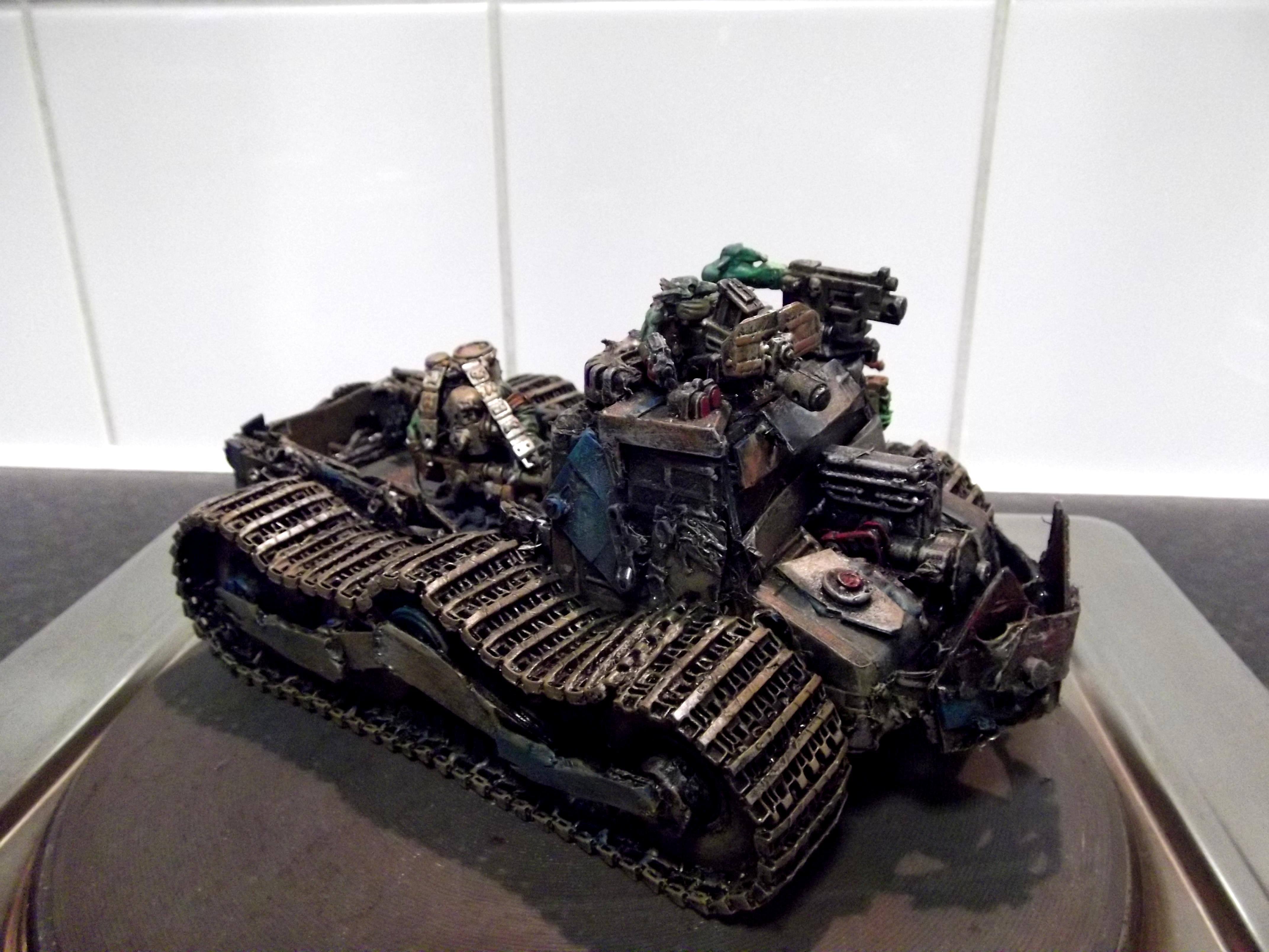 Battlewagon, Big Trakk, Conversion, Looted, Orks, Scratch Build, Wagon