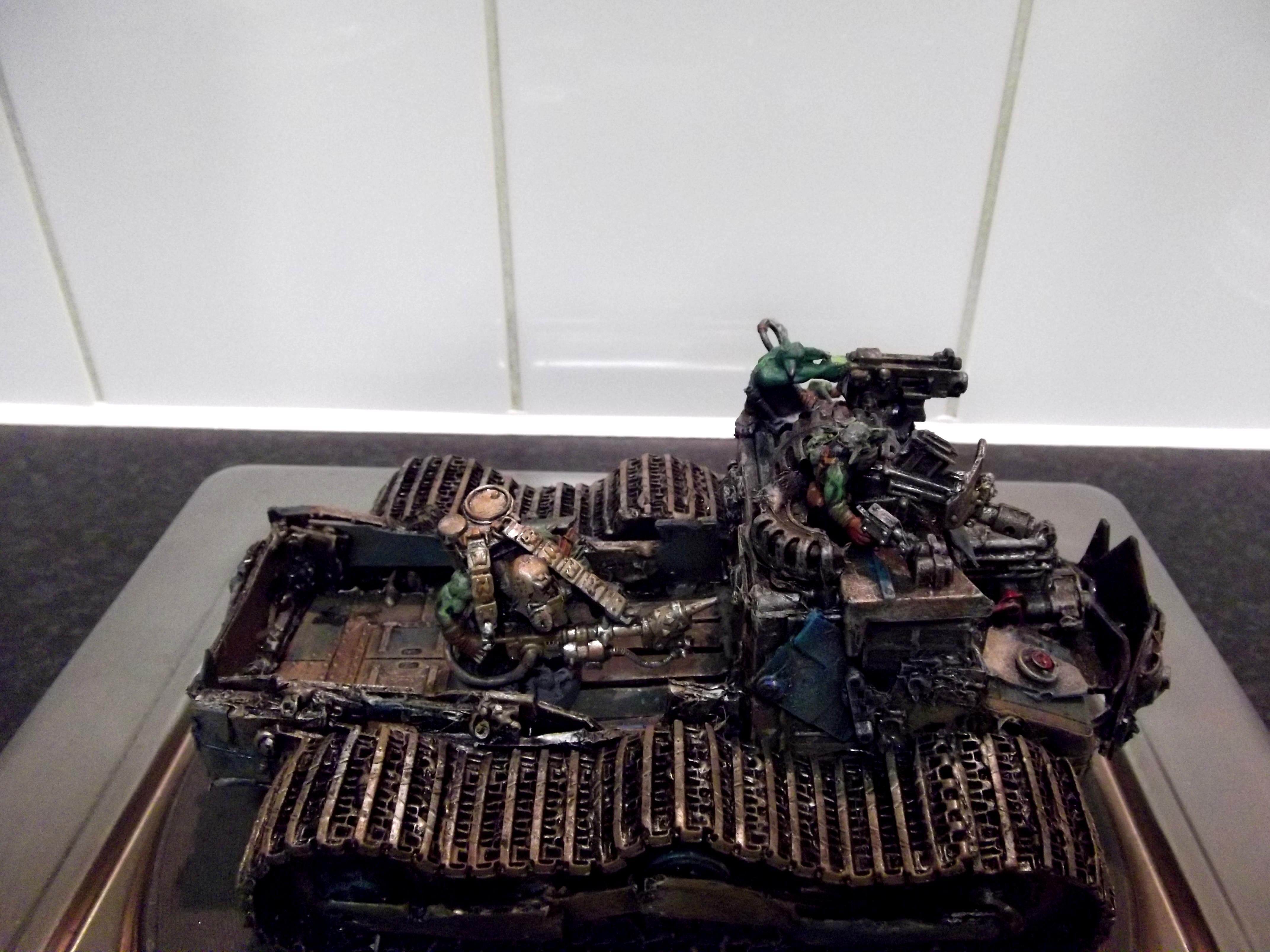 Battlewagon, Big Trakk, Conversion, Looted, Orks, Scratch Build, Wagon