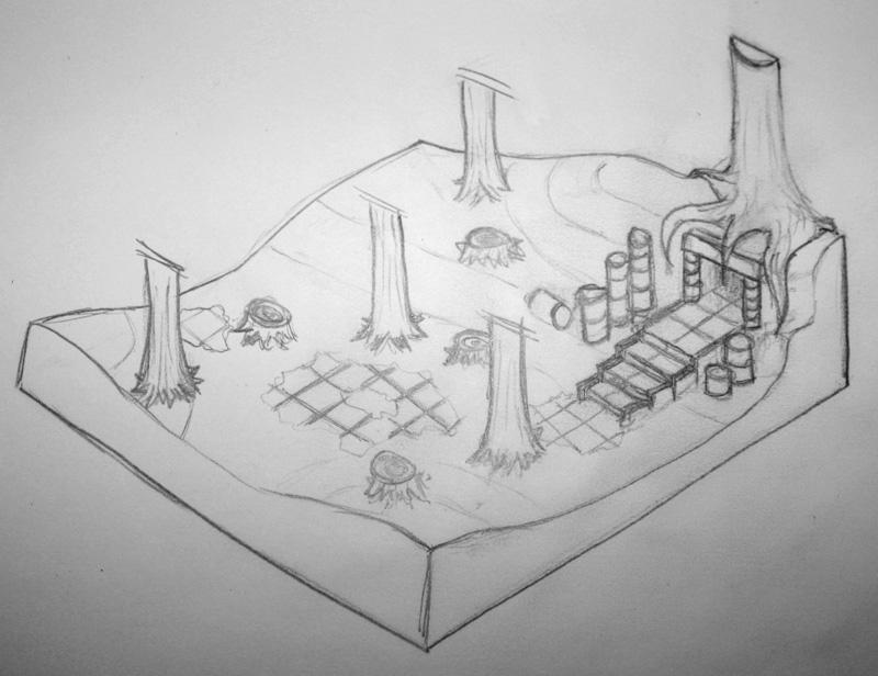 New Endless custom board early sketch