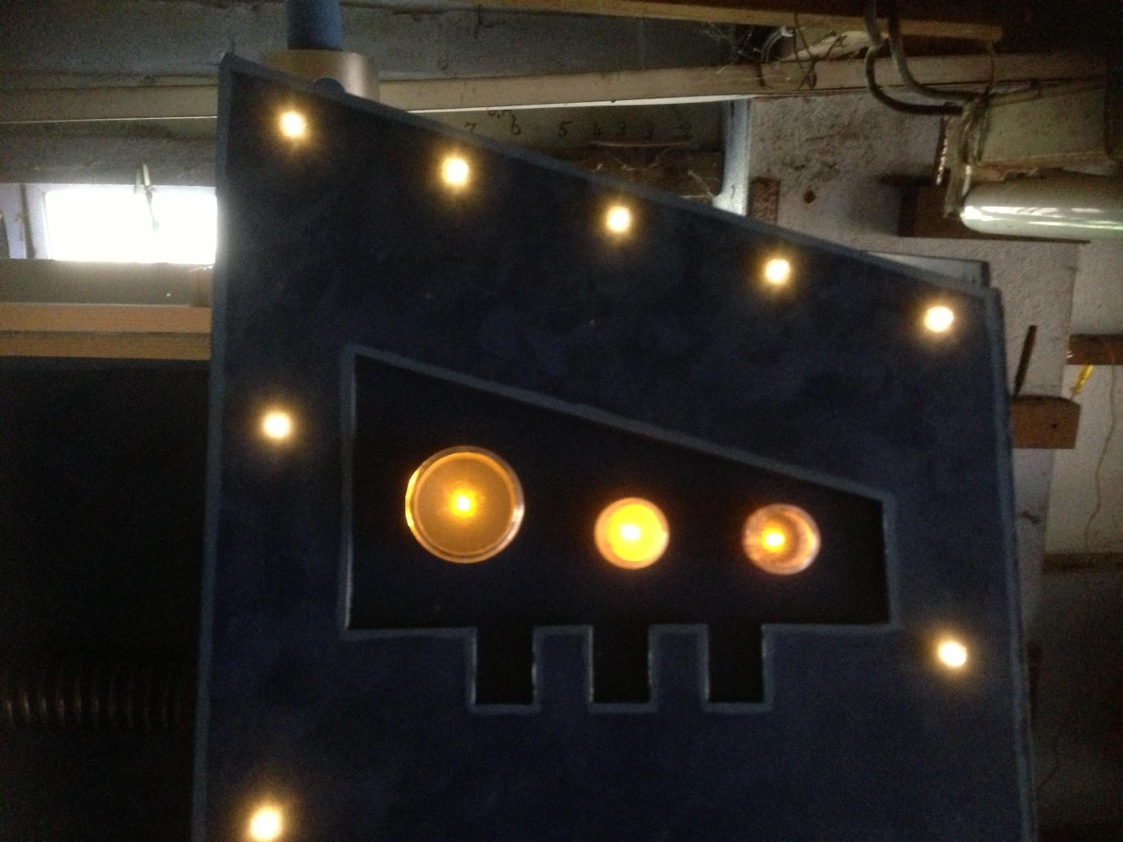 right light sensor panel is now complete and lit up for you to see