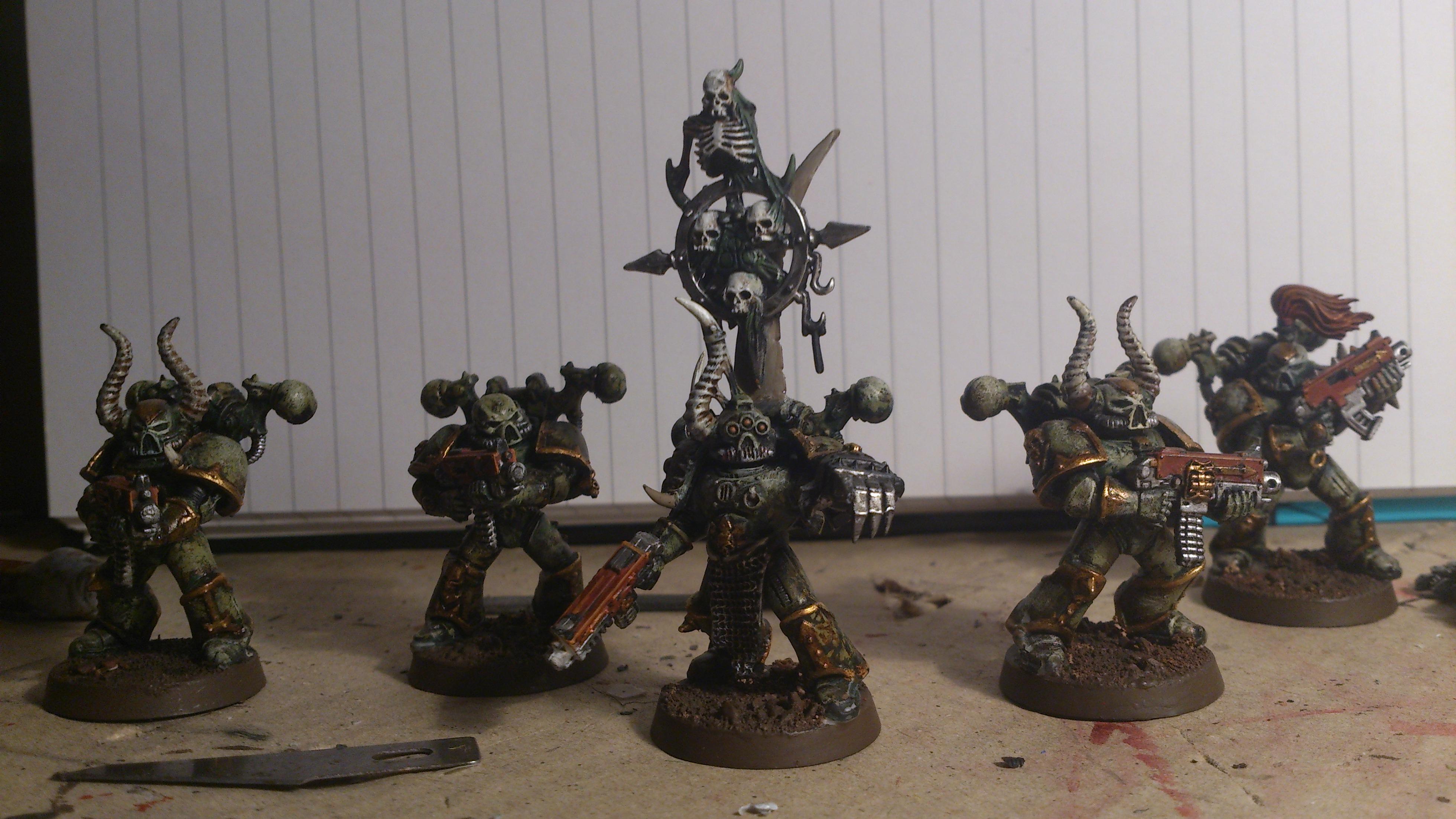 Plague Marines. These were already half done when I got them