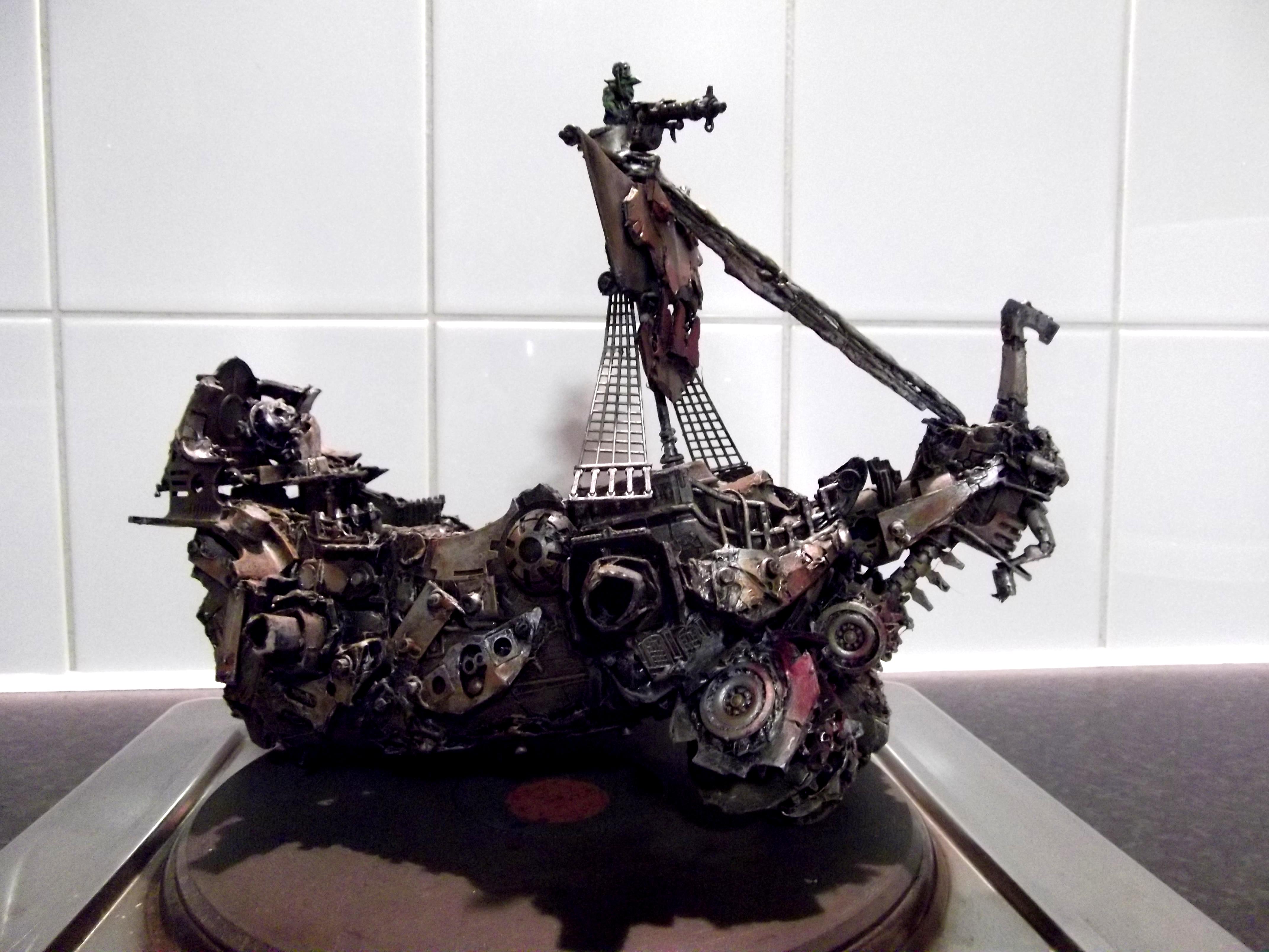 Battlewagon, Conversion, Freebooter, Looted, Necrons, Orks, Pirate, Scratch Build, Wagon, Warhammer 40,000