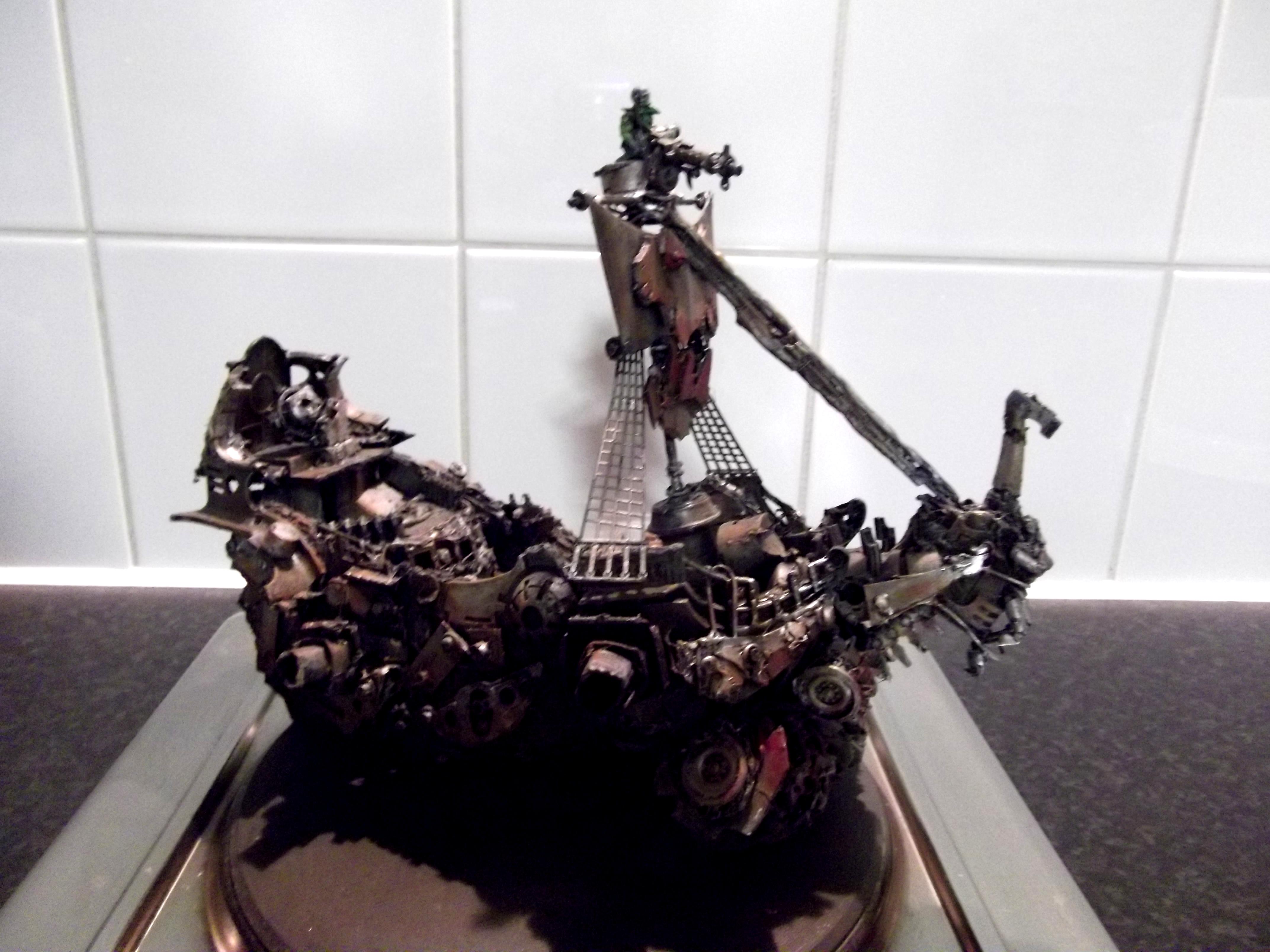 Battlewagon, Conversion, Freebooter, Looted, Necrons, Orks, Pirate, Scratch Build, Wagon, Warhammer 40,000