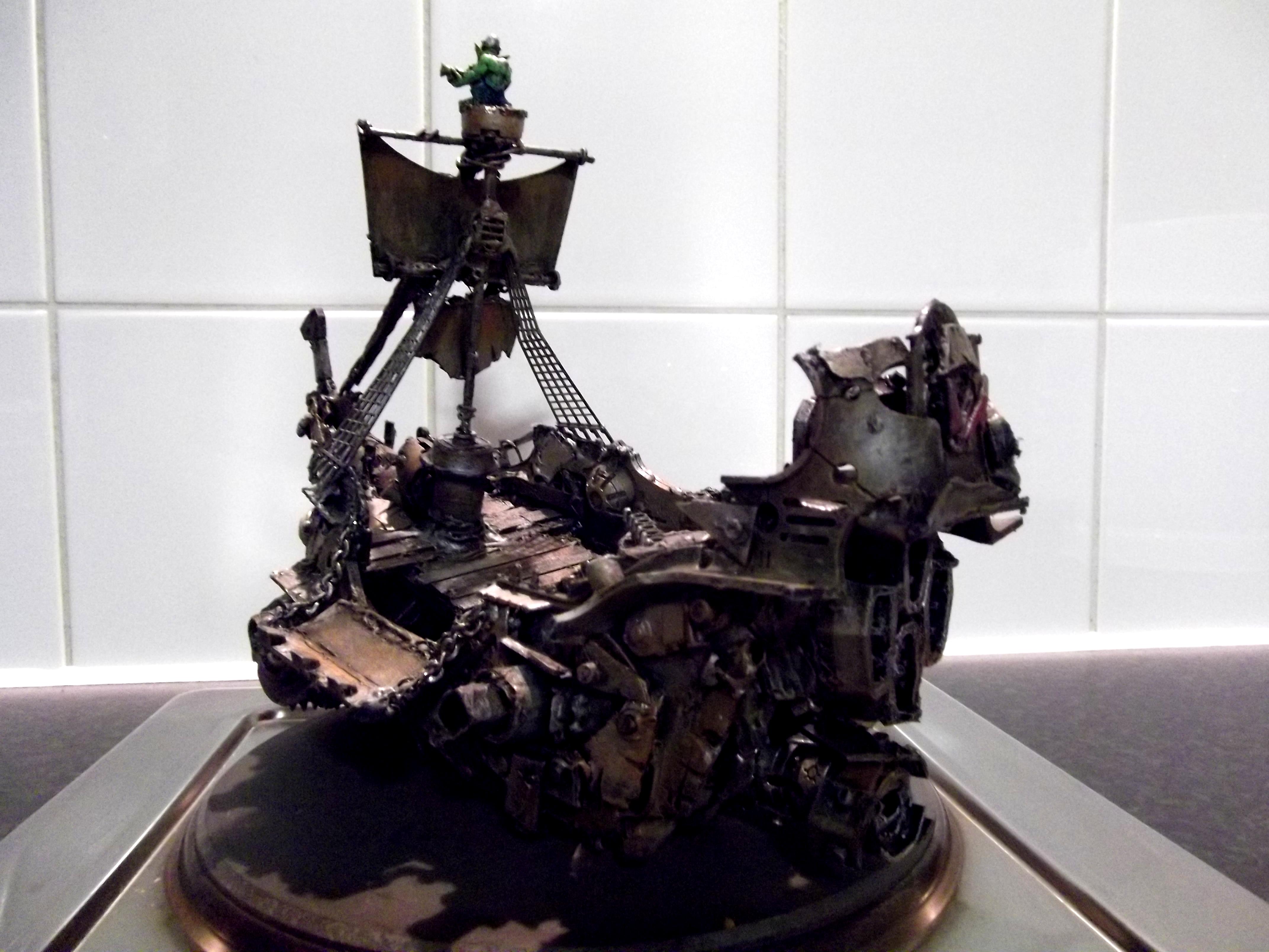 Battlewagon, Conversion, Freebooter, Looted, Necrons, Orks, Pirate, Scratch Build, Wagon, Warhammer 40,000