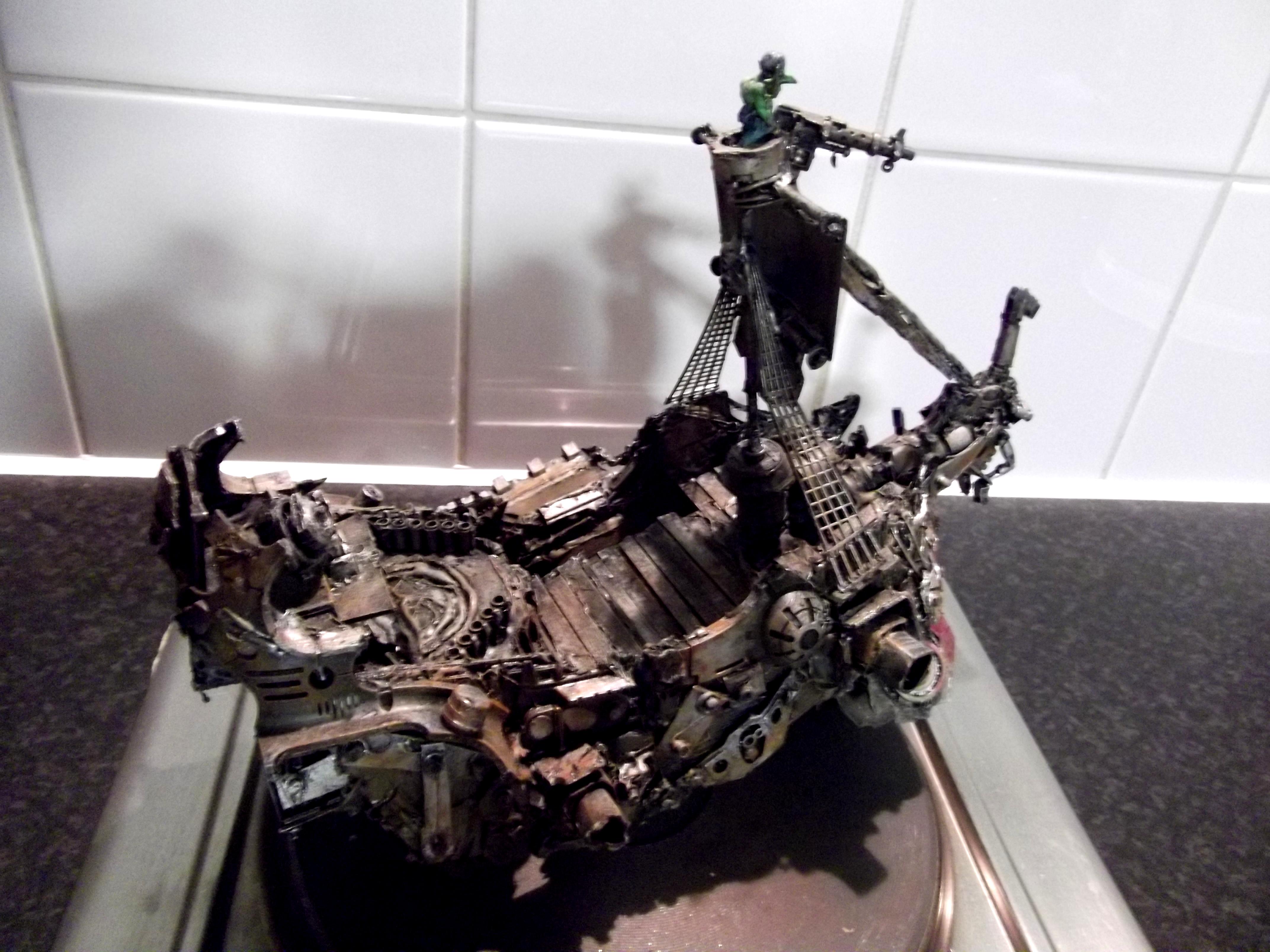 Battlewagon, Conversion, Freebooter, Looted, Necrons, Orks, Pirate, Scratch Build, Wagon, Warhammer 40,000