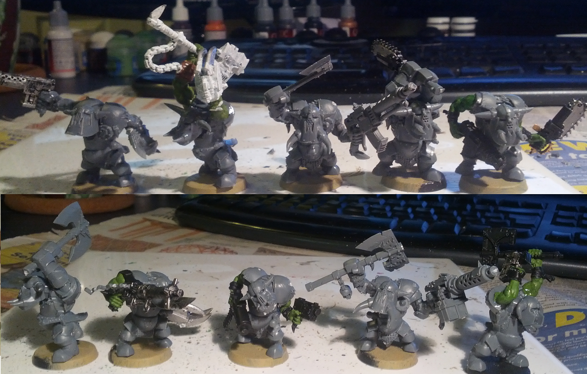 Black Orc, Kit Bash, Orks, Warhammer 40,000, Warhammer Fantasy