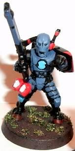 Based, Blue, Fire Warriors, Leader, Painted, Red, Sergeant, Tau, Team Leader, Trooper, Troops