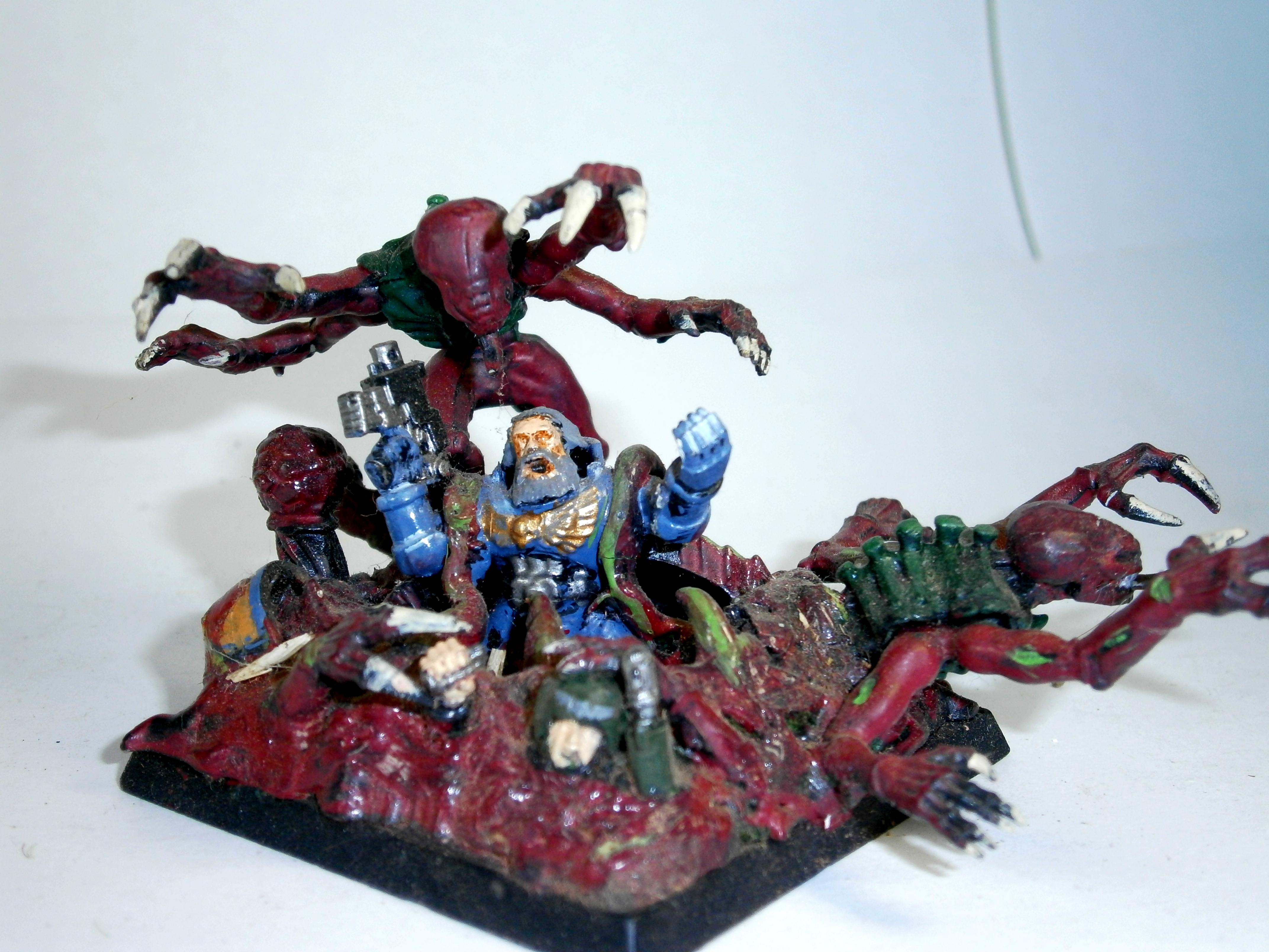 Diorama, Space Wolves, Tyranids