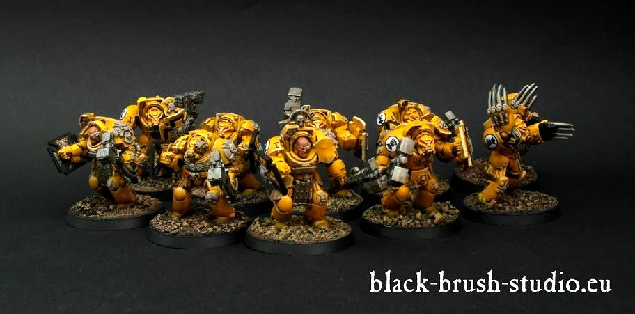 Close Combat Squat, Decals, Imperial Fists, Space Marines, Terminator Armor, Warhammer 40,000