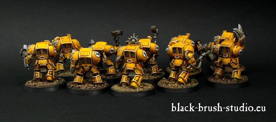 Close Combat Squat, Decals, Imperial Fists, Space Marines, Terminator Armor, Warhammer 40,000
