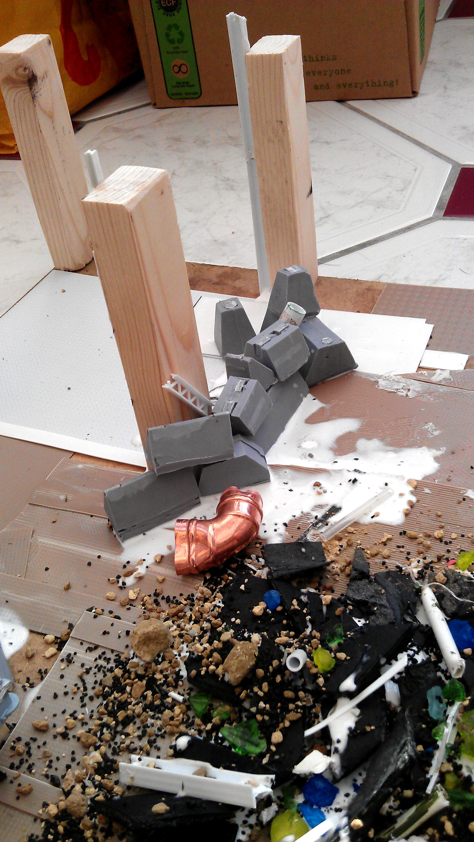 Concrete Block barricade