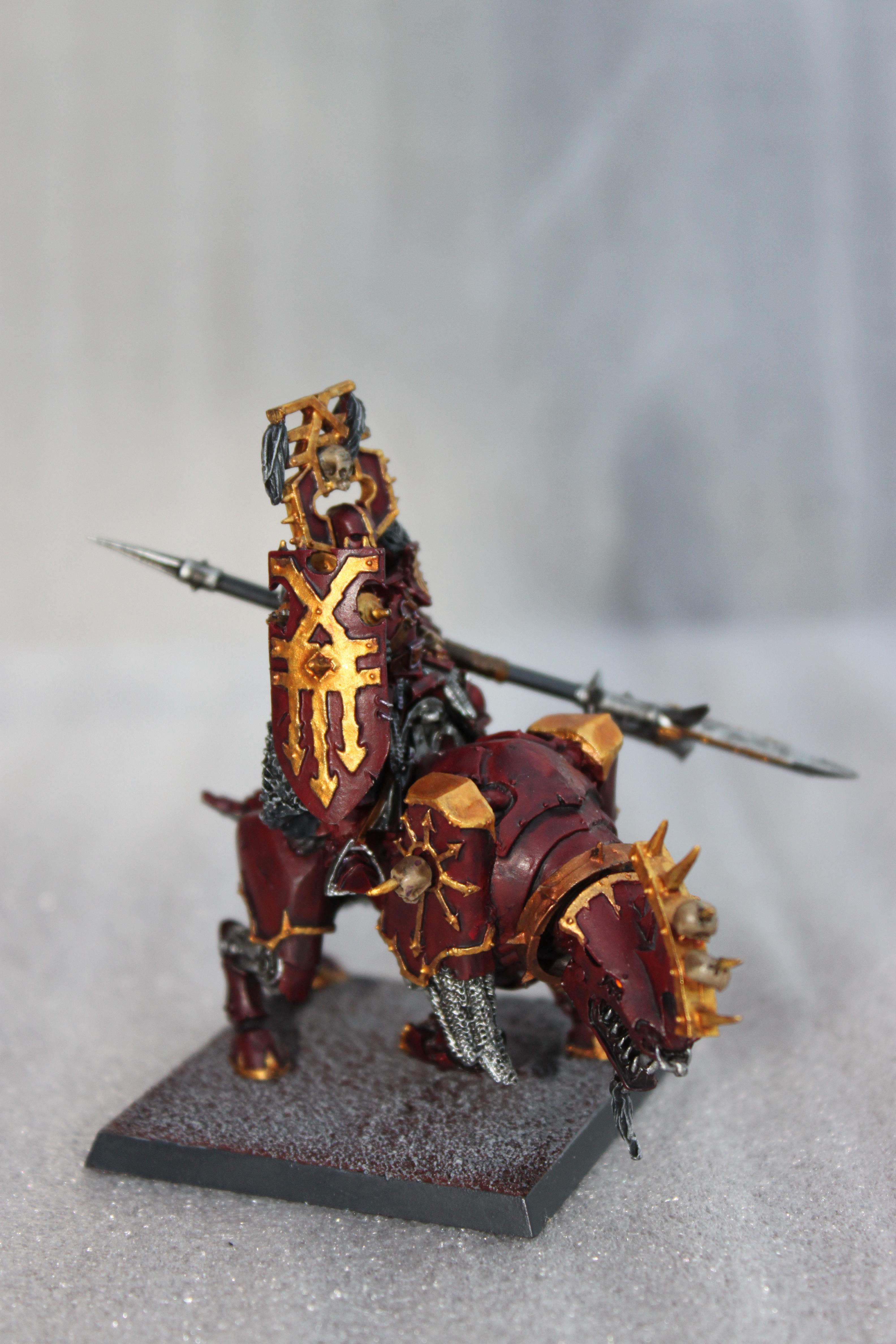 Conversion, Halberd, Juggernaut, Khorne, Warhammer Fantasy, Warriors Of Chaos