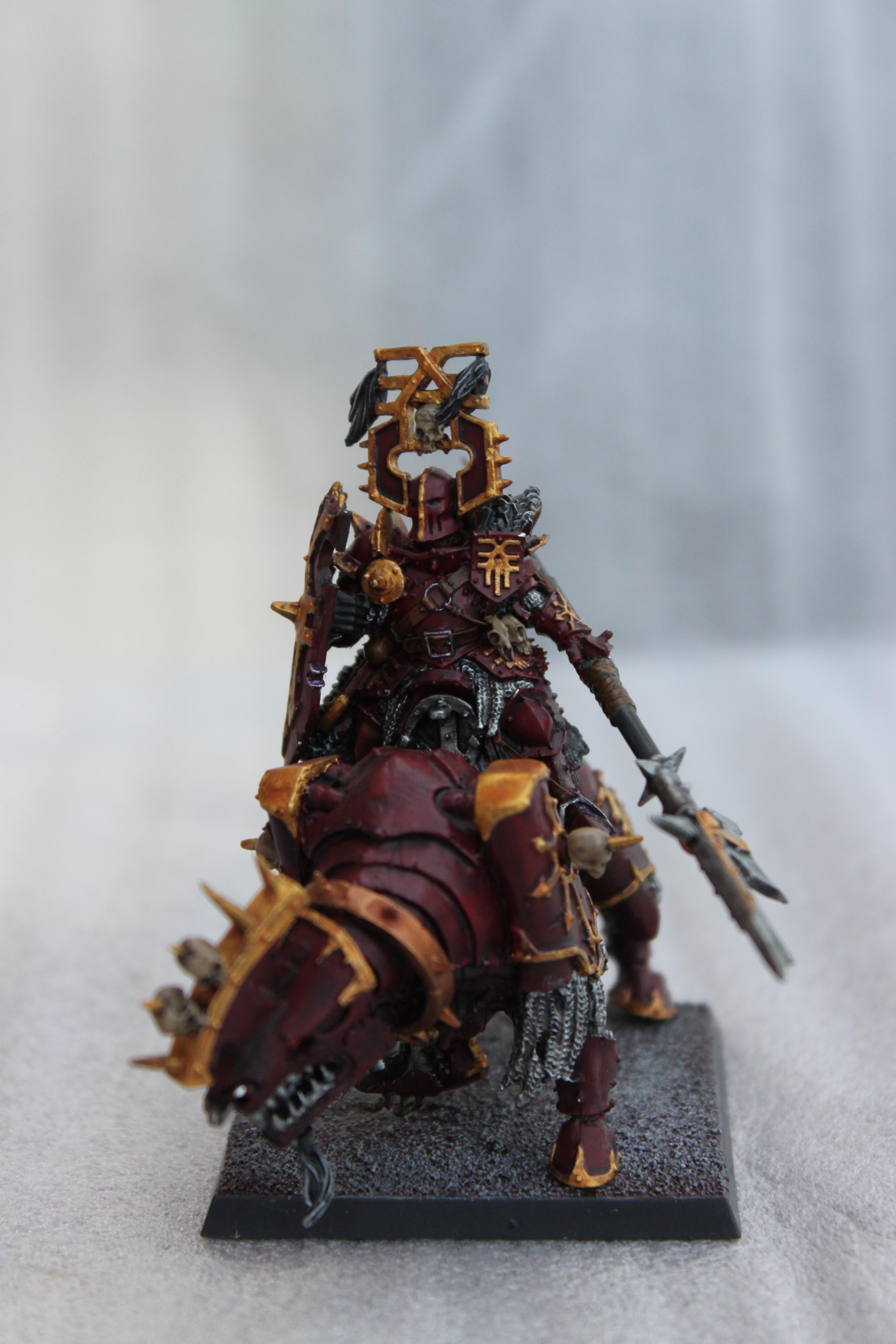 Conversion, Halberd, Juggernaut, Khorne, Warhammer Fantasy, Warriors Of Chaos
