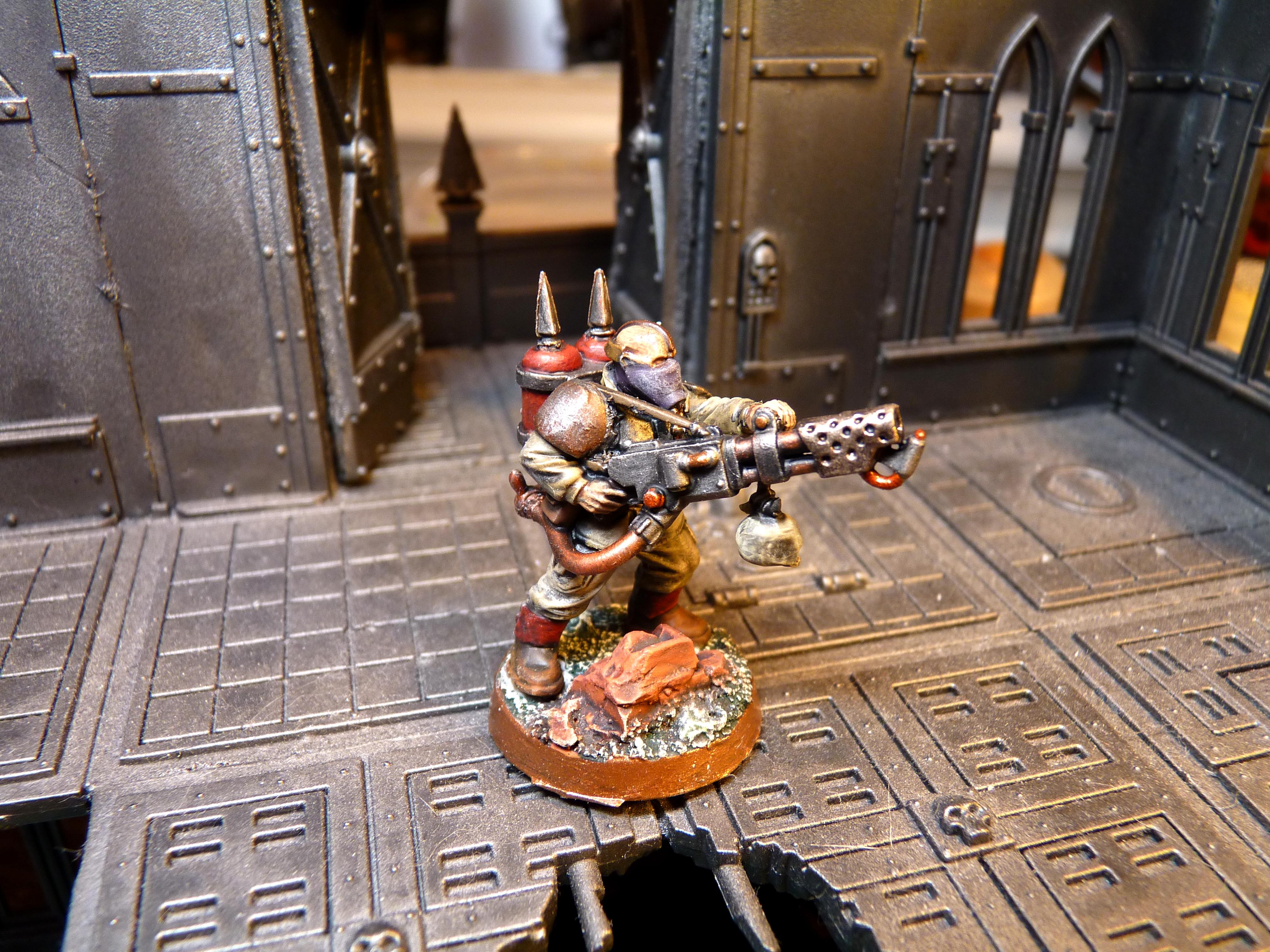 Chaos Renegades, Flamer, Imperial Guard, Renegade Flamer, Renegade Guard