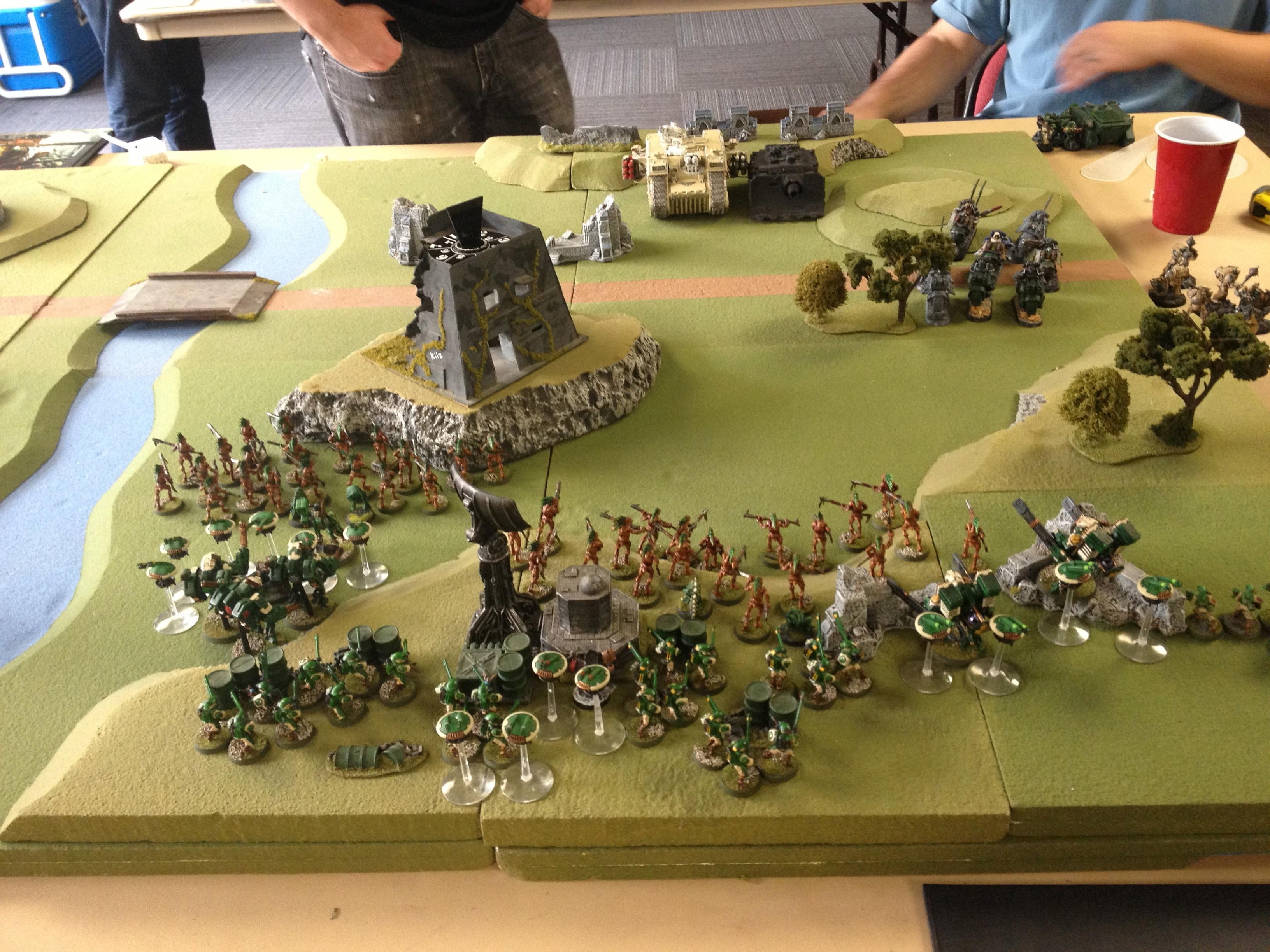 Battle Report, Dark Angels, Tau, Warhammer 40,000