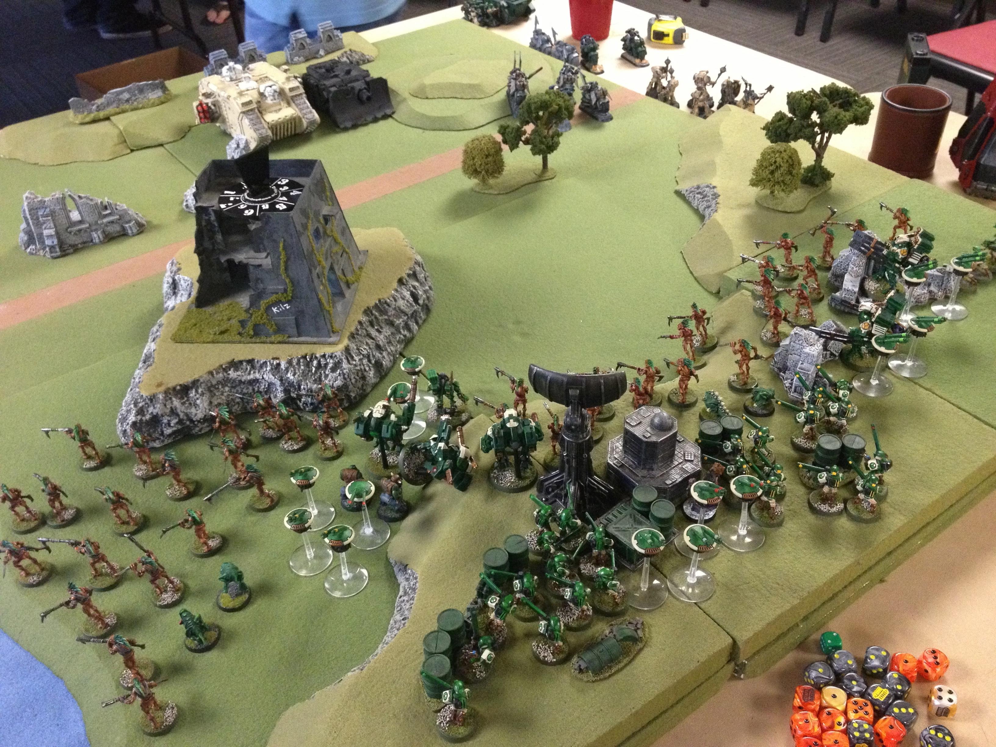 Battle Report, Dark Angels, Tau, Warhammer 40,000
