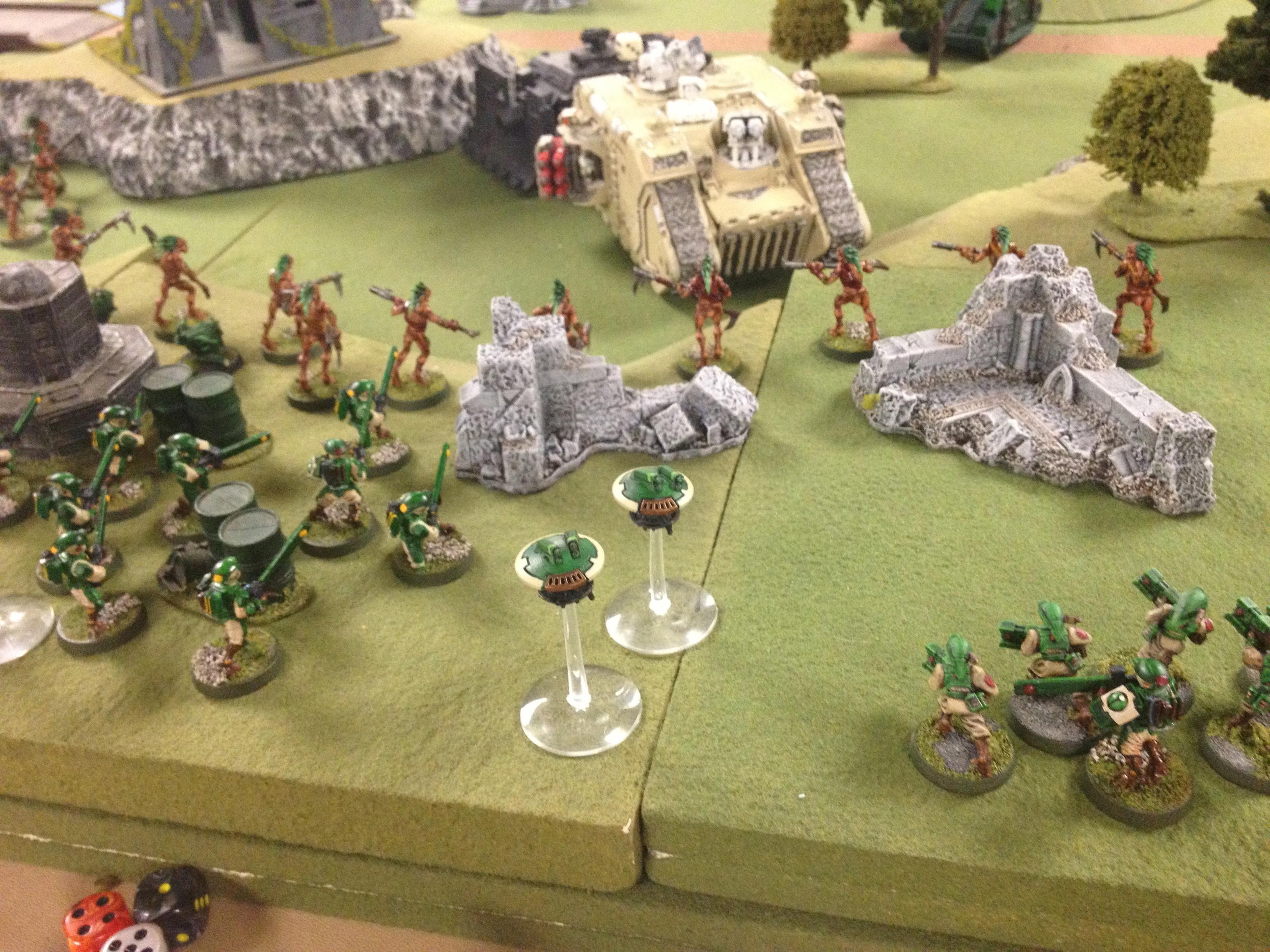 Battle Report, Dark Angels, Tau, Warhammer 40,000