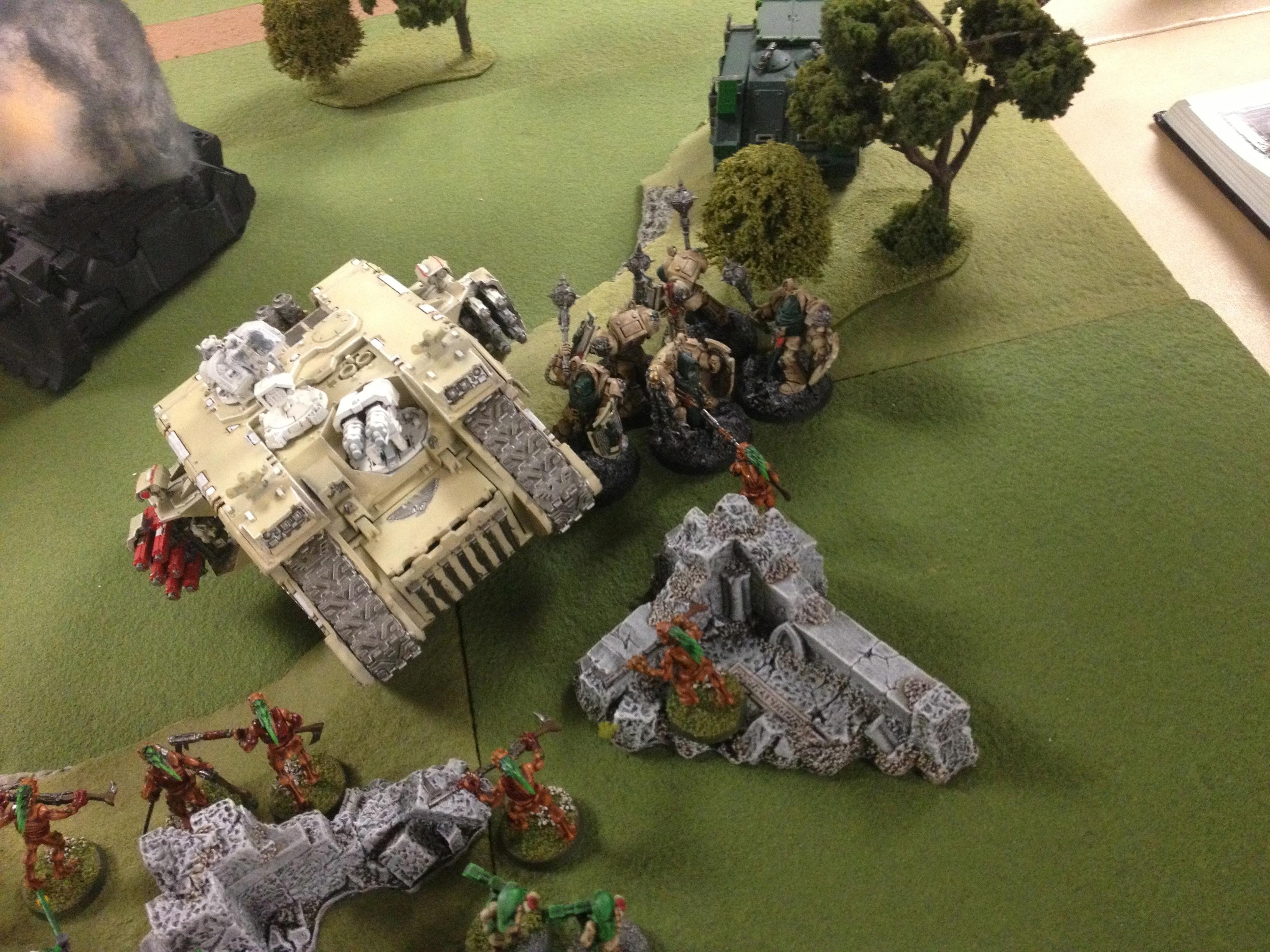 Battle Report, Dark Angels, Tau, Warhammer 40,000