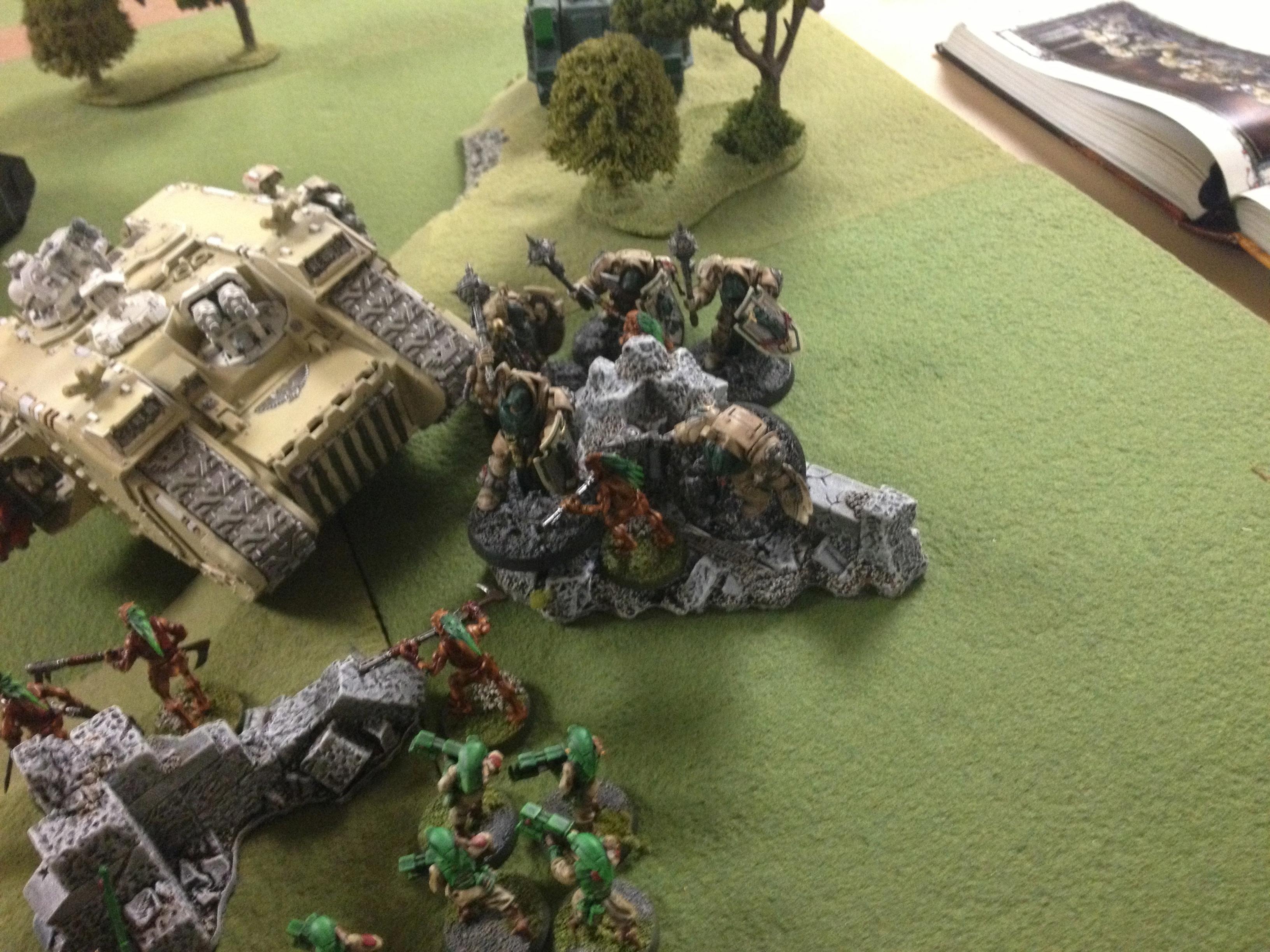 Battle Report, Dark Angels, Tau, Warhammer 40,000