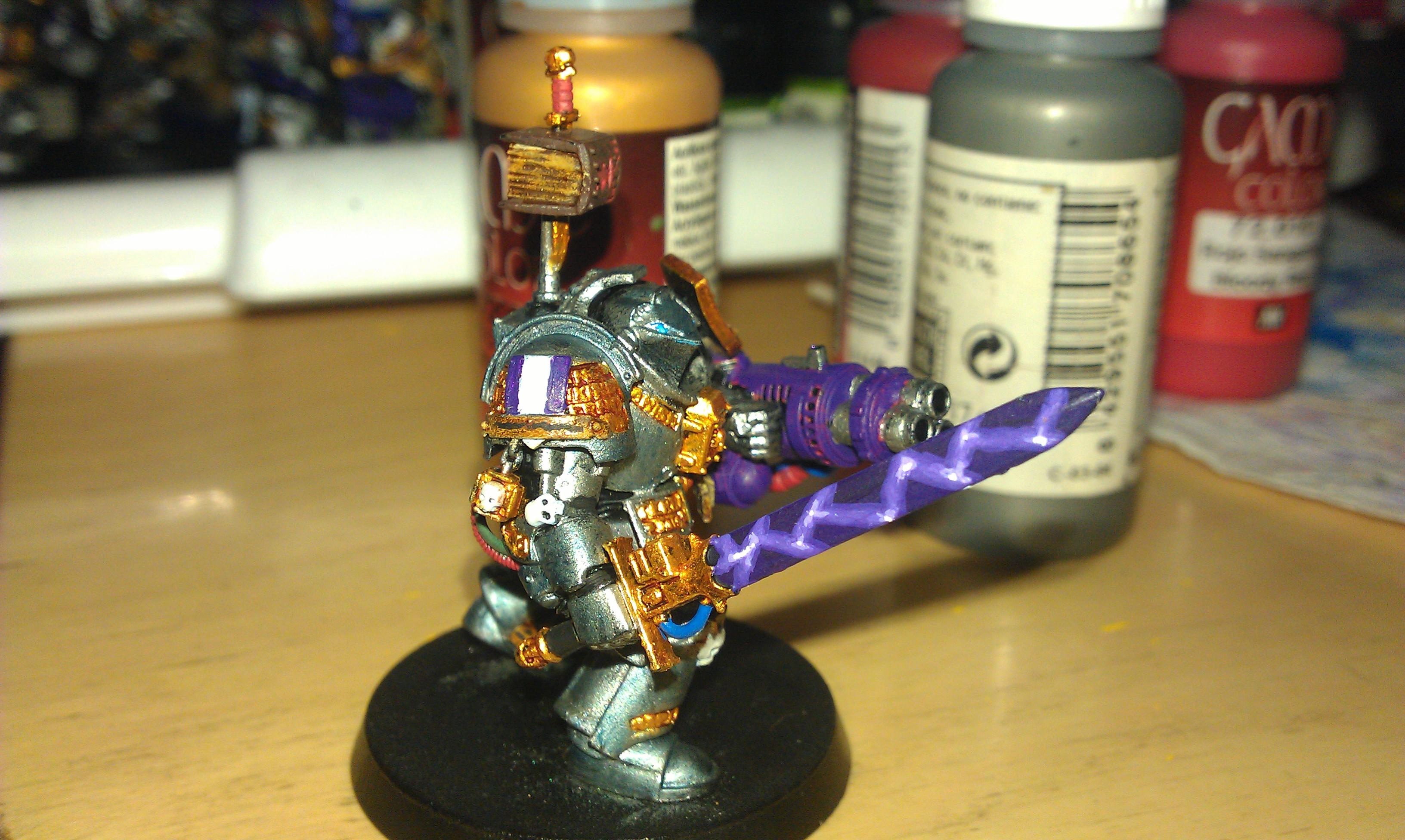 Gk, Grey Knights, First painted mini