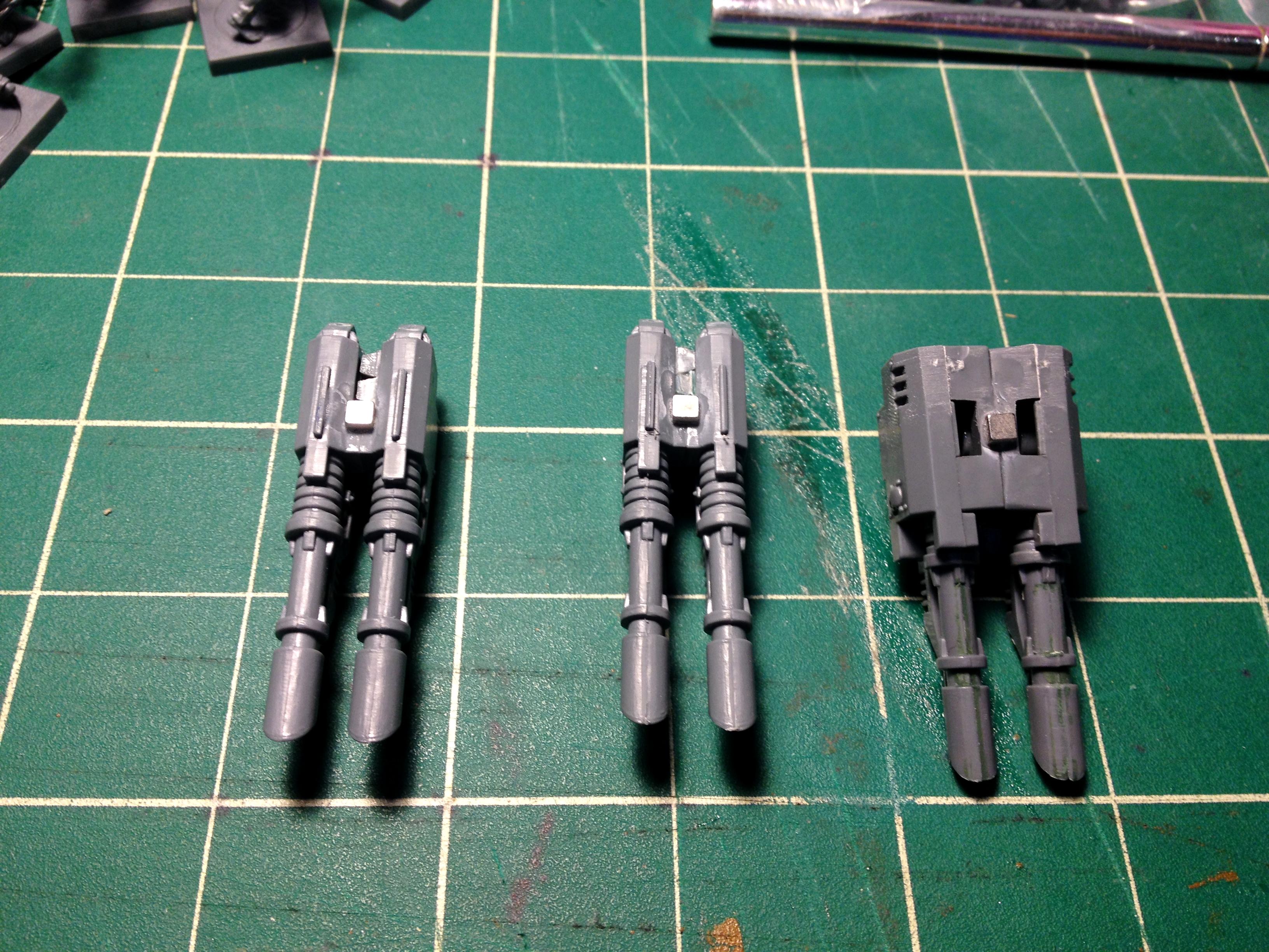 Wing mounted lascannons