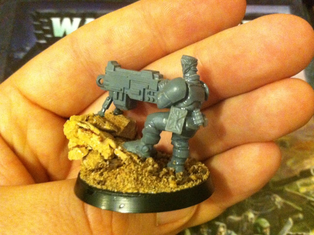 Janissary - heavy bolter gunner (side)