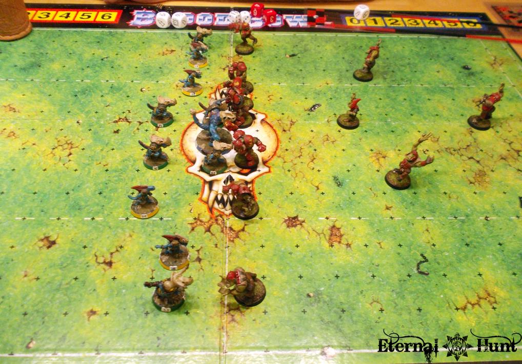 Battle Report, Bb, Blood Bowl, Game, Orcs Vs. Lustria